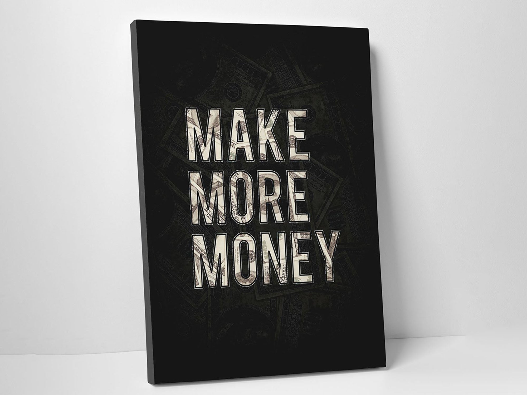 Make More Money Canvas Wall Art