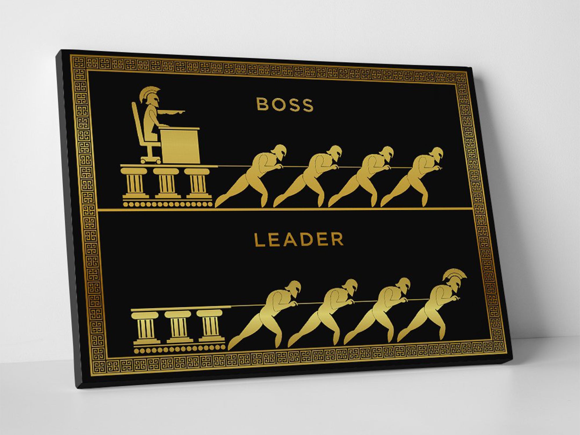 Boss vs Leader Canvas Wall Art