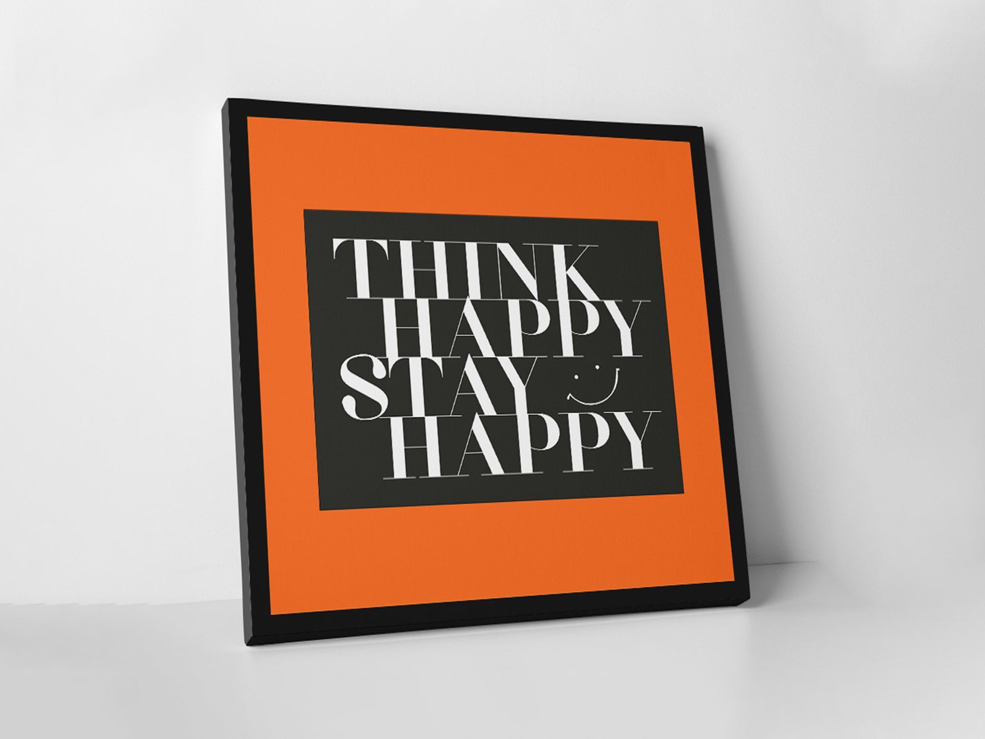 Think Happy - Inspiring - Canvas Wall Art
