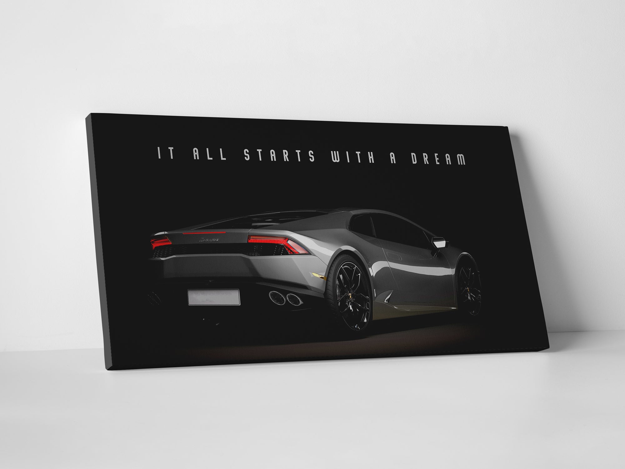Lamborghini Motivational Canvas Wall Art