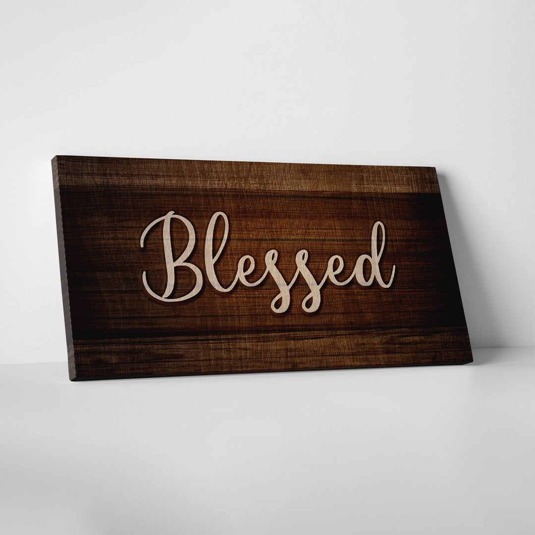 Christian Wall Art Blessed Canvas Wall Art