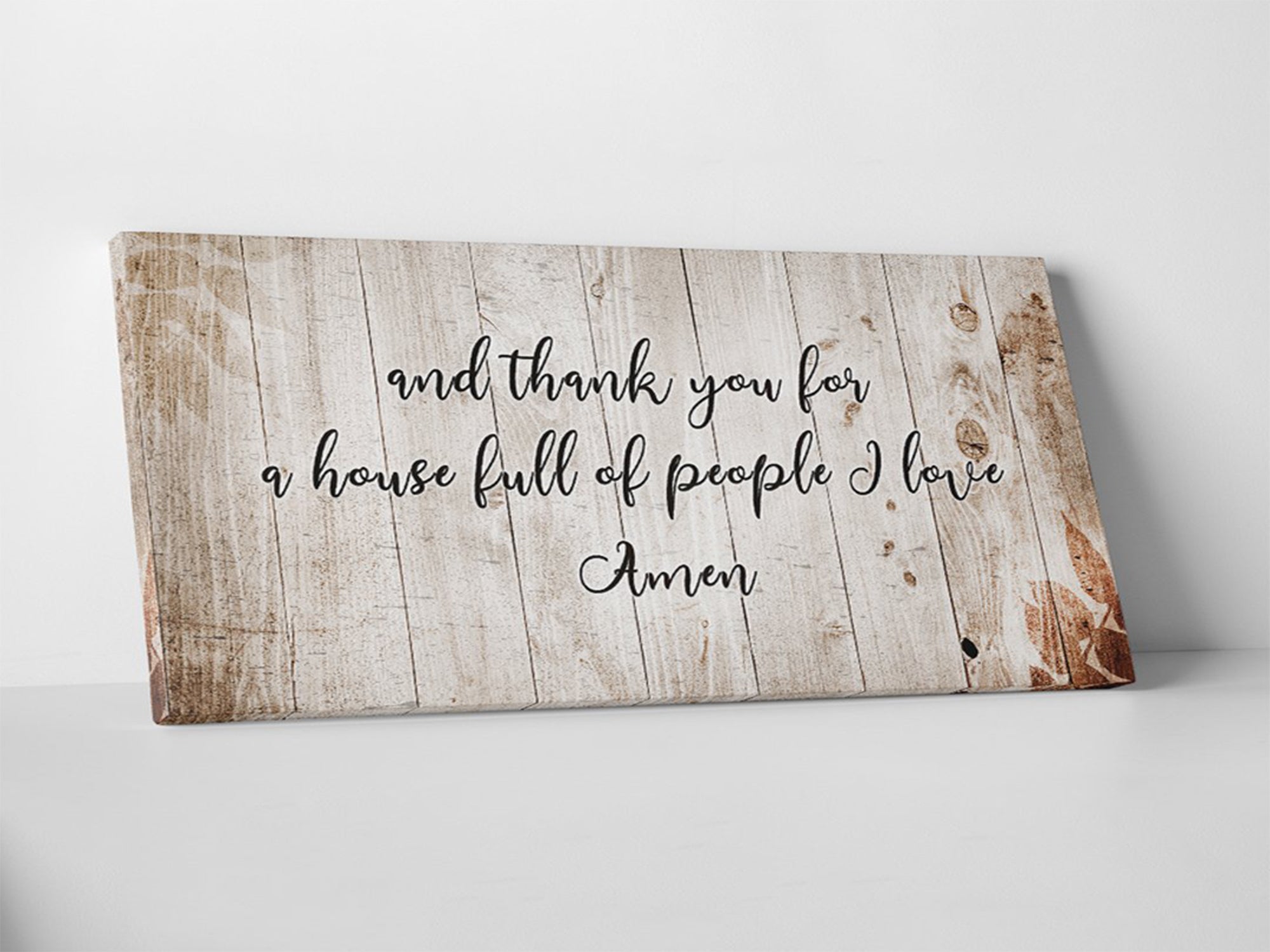 Thank You House Full Of Love - Living Room - Christian Wall Art