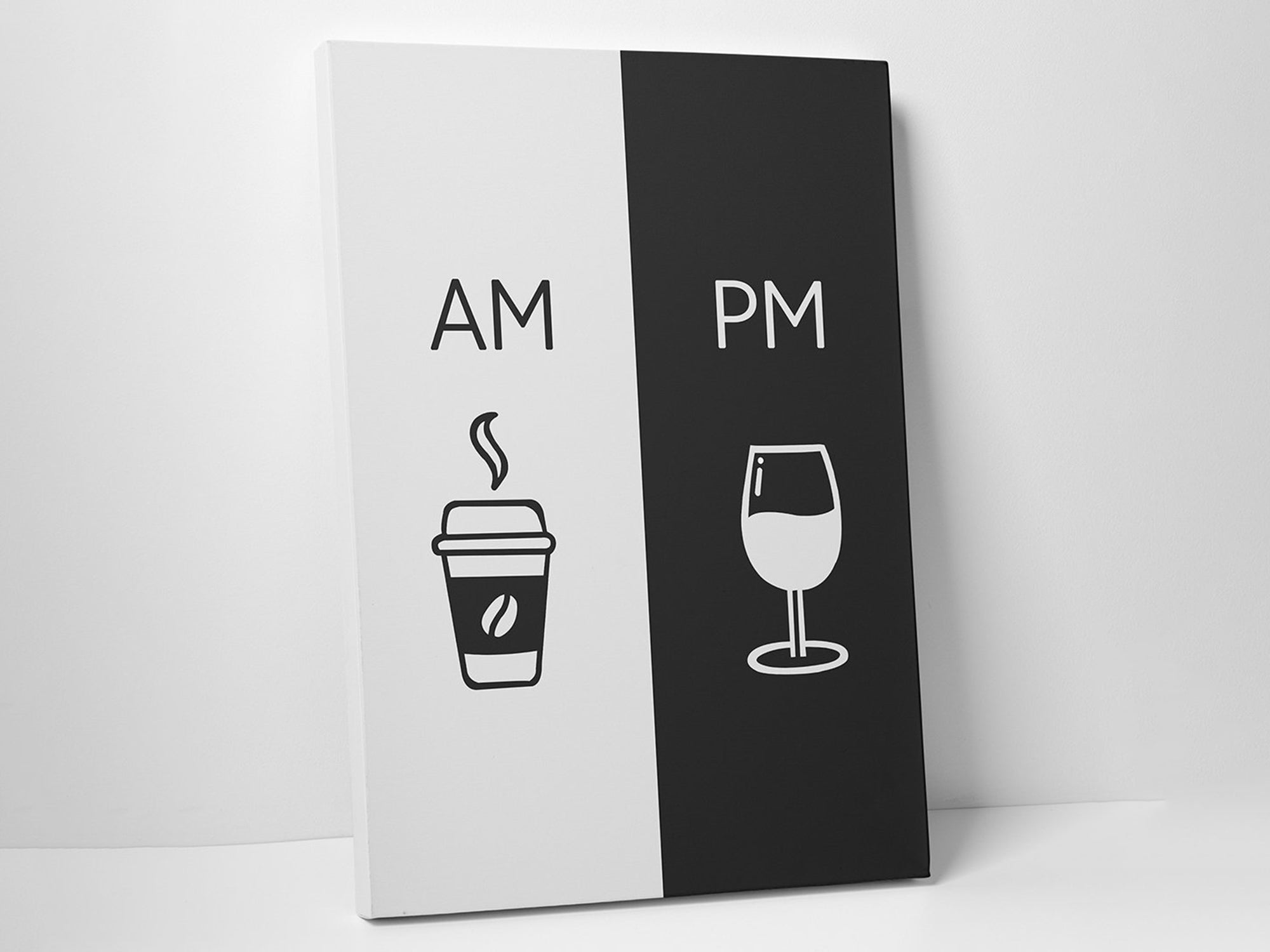 AM & PM Canvas Wall Art