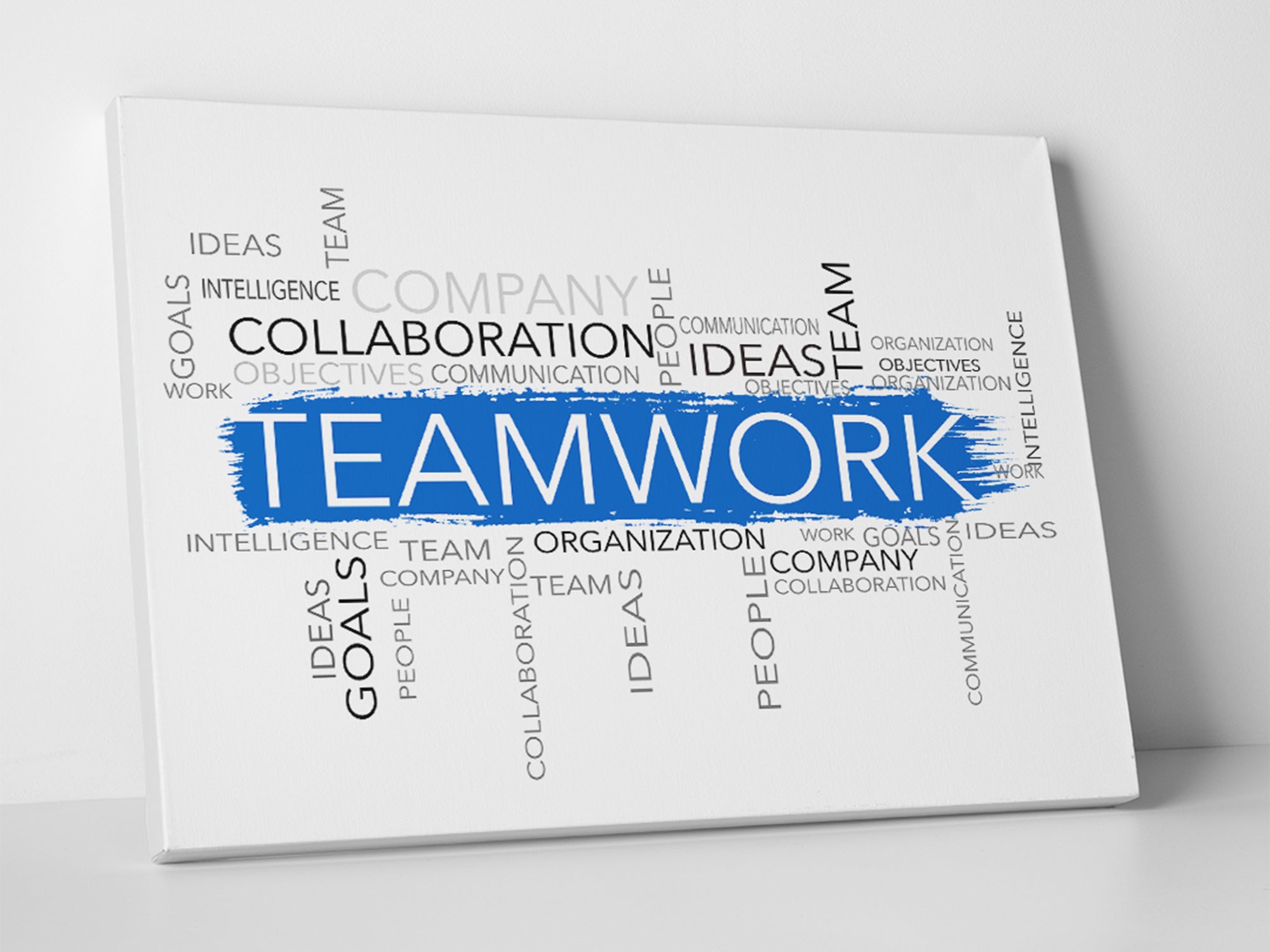 Team Work Canvas Wall Art