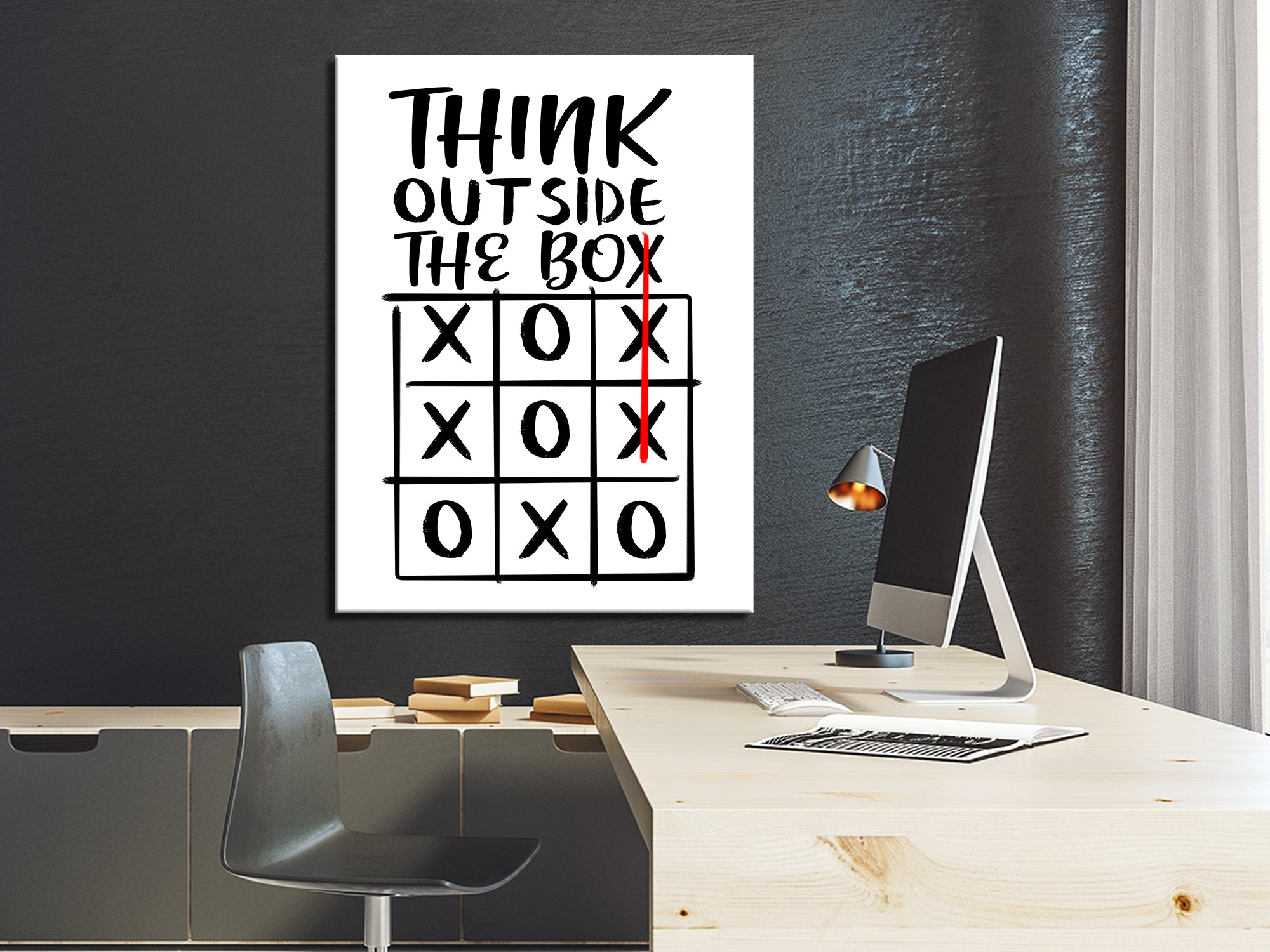 Think Outside the Box Canvas Wall Art