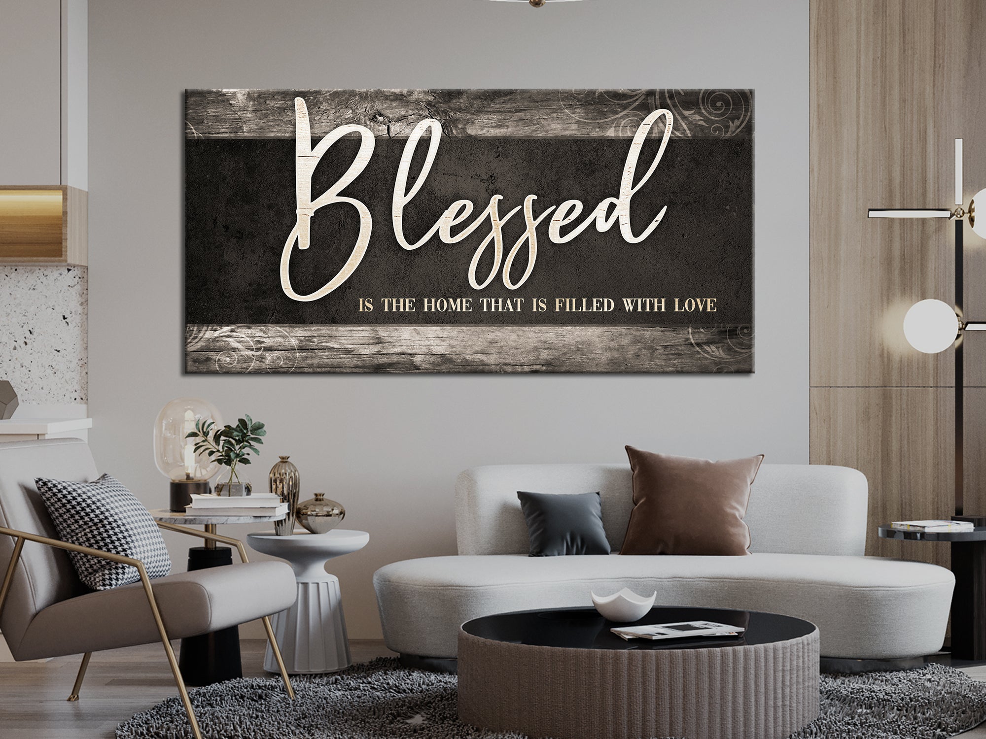 Blessed Is The Home That Is Filled With Love Canvas Wall Art