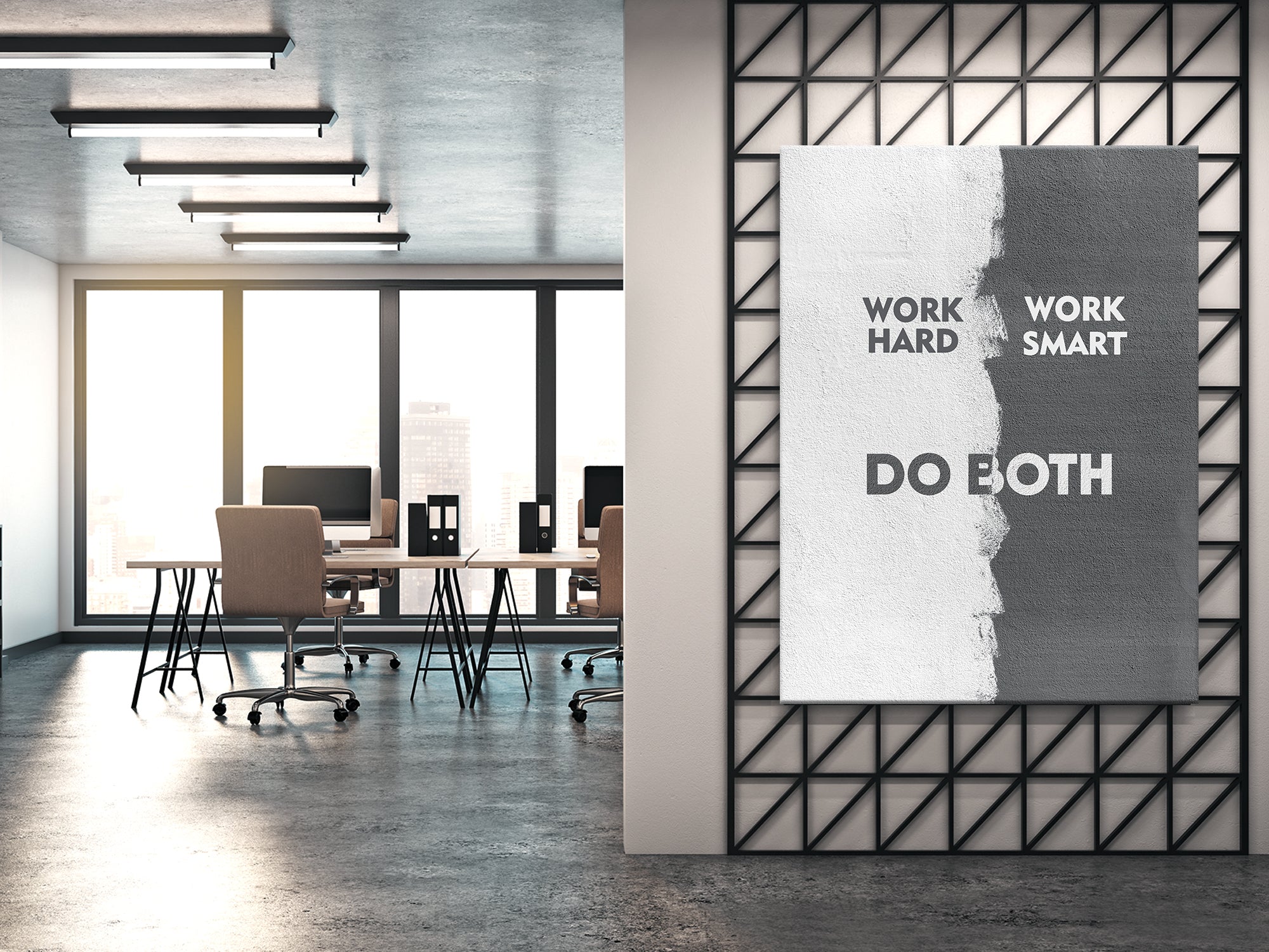 Work Hard Work Smart Do Both Canvas Wall Art