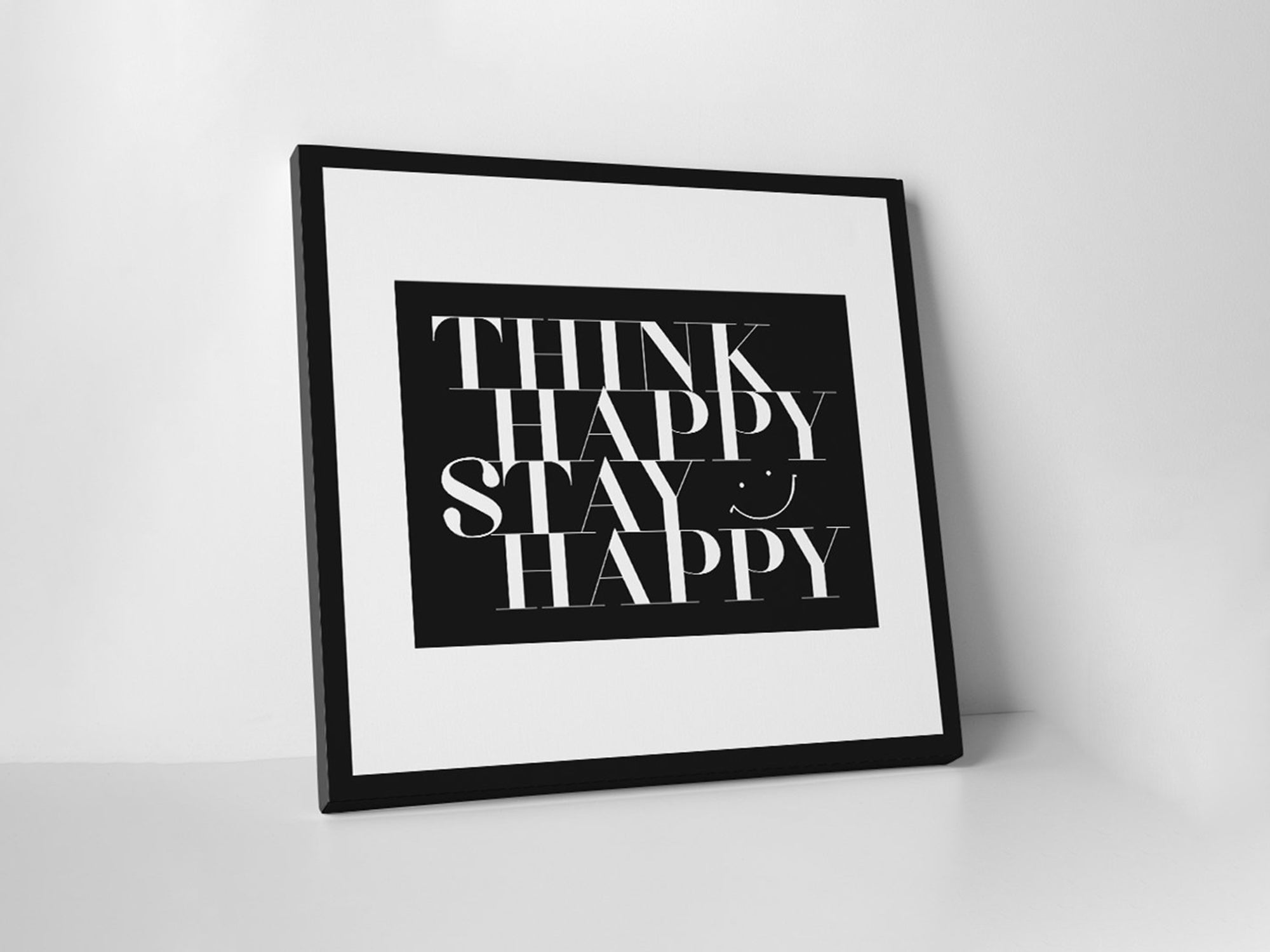 Think Happy - Inspiring - Canvas Wall Art