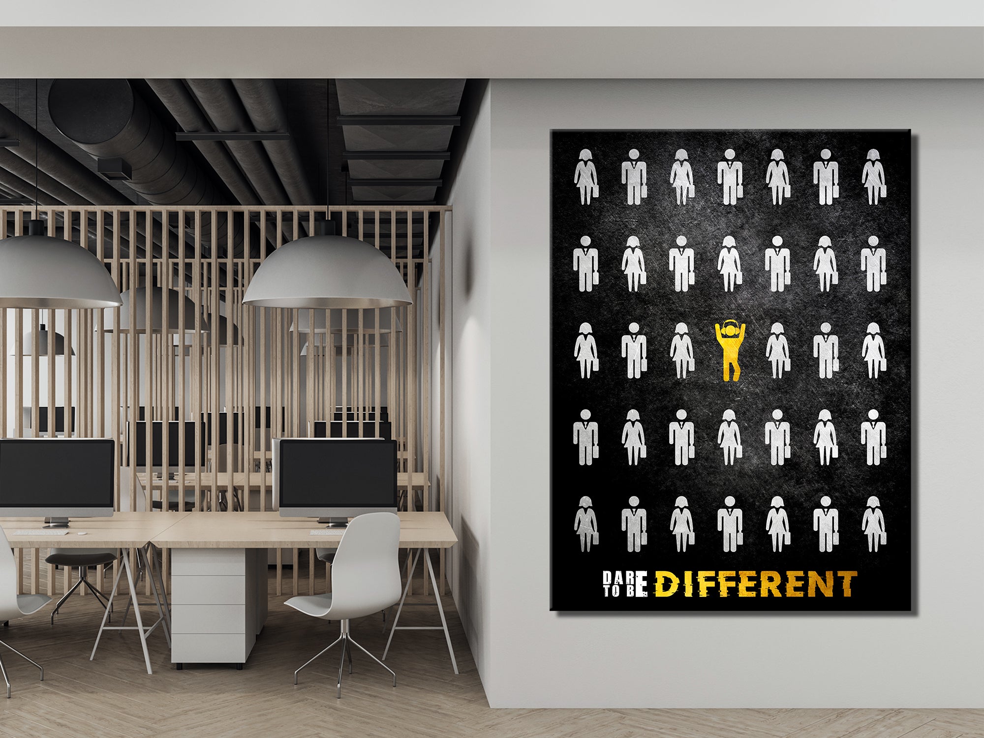 Dare to be Different Canvas Wall Art