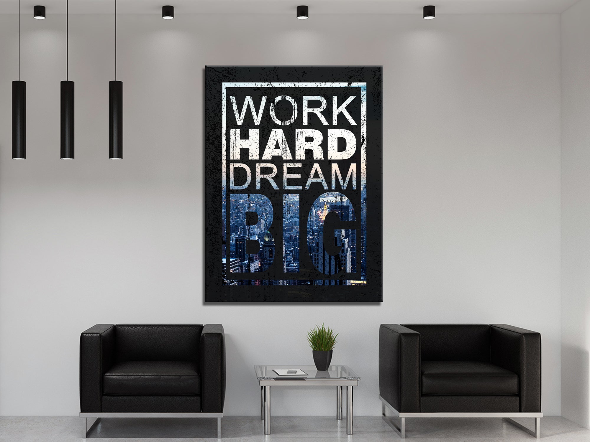 Work Hard Dream Big Canvas Wall Art