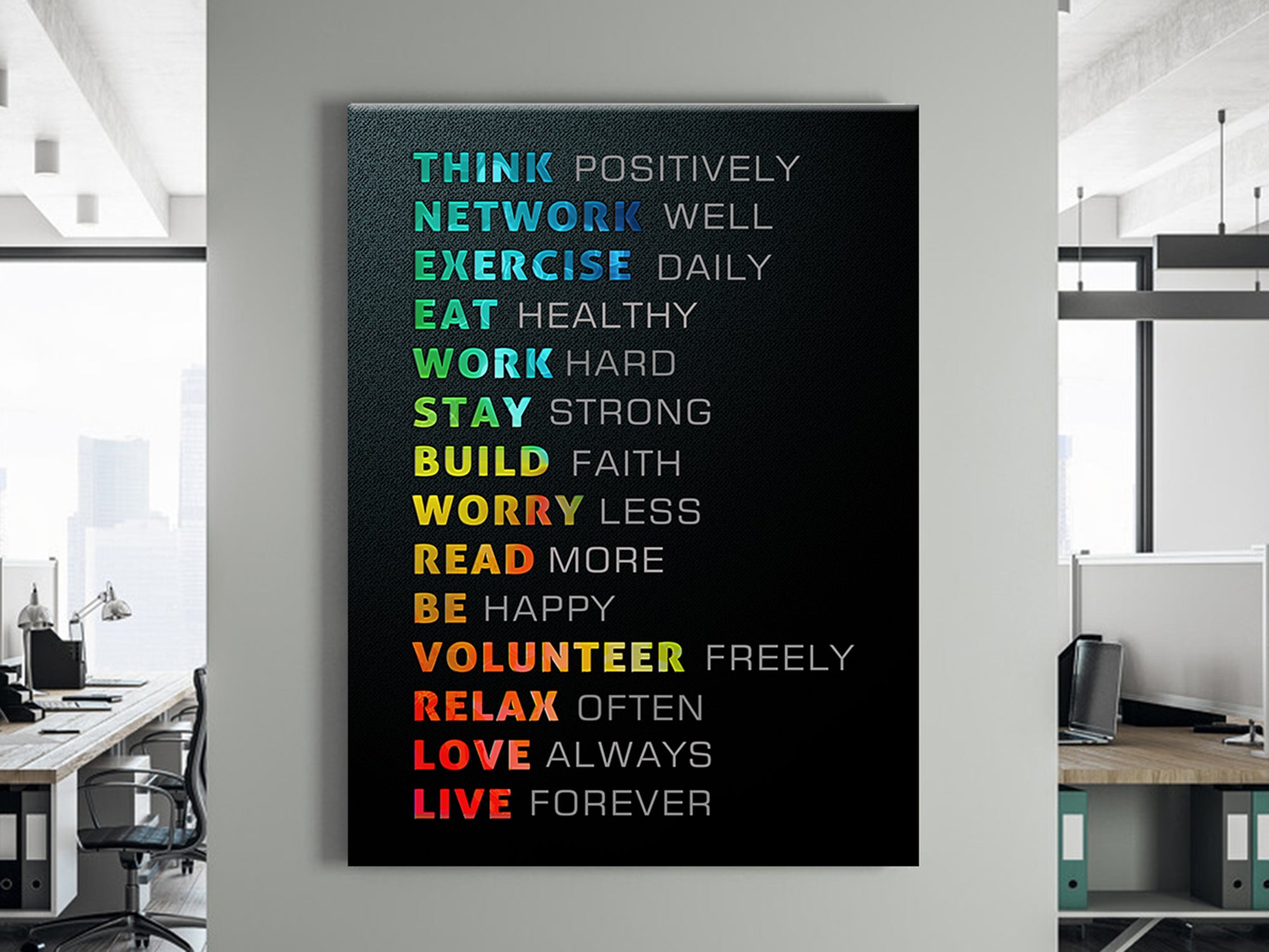 Success Inspiration Canvas Wall Art