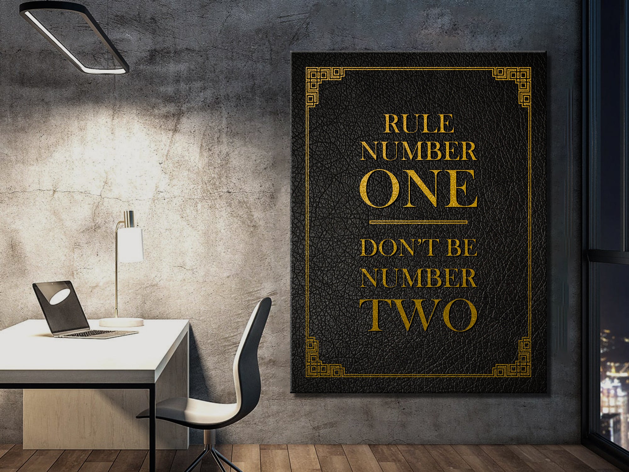 Don't Be Number Two Canvas Wall Art