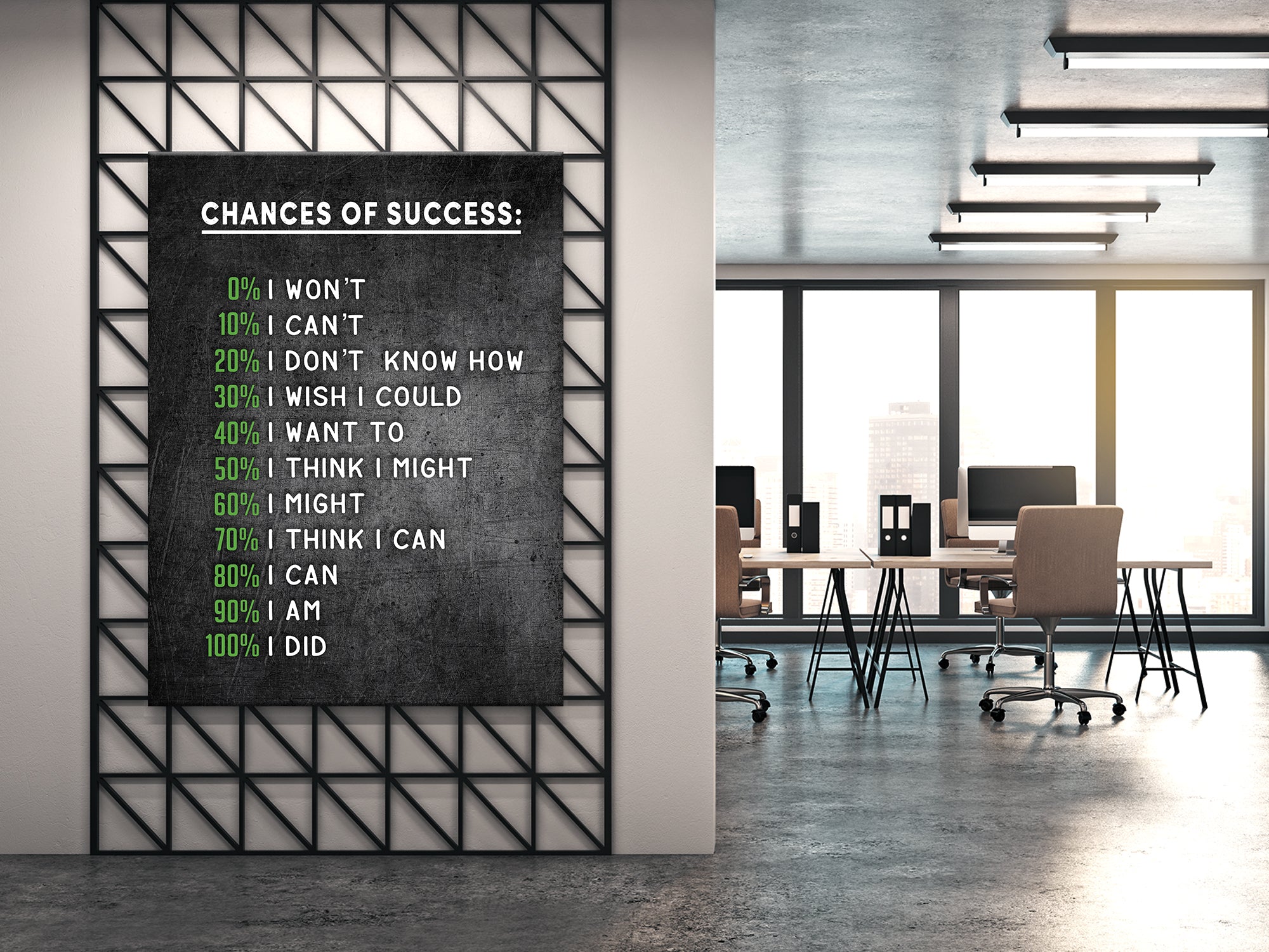 Chances Of Success Canvas Wall Art