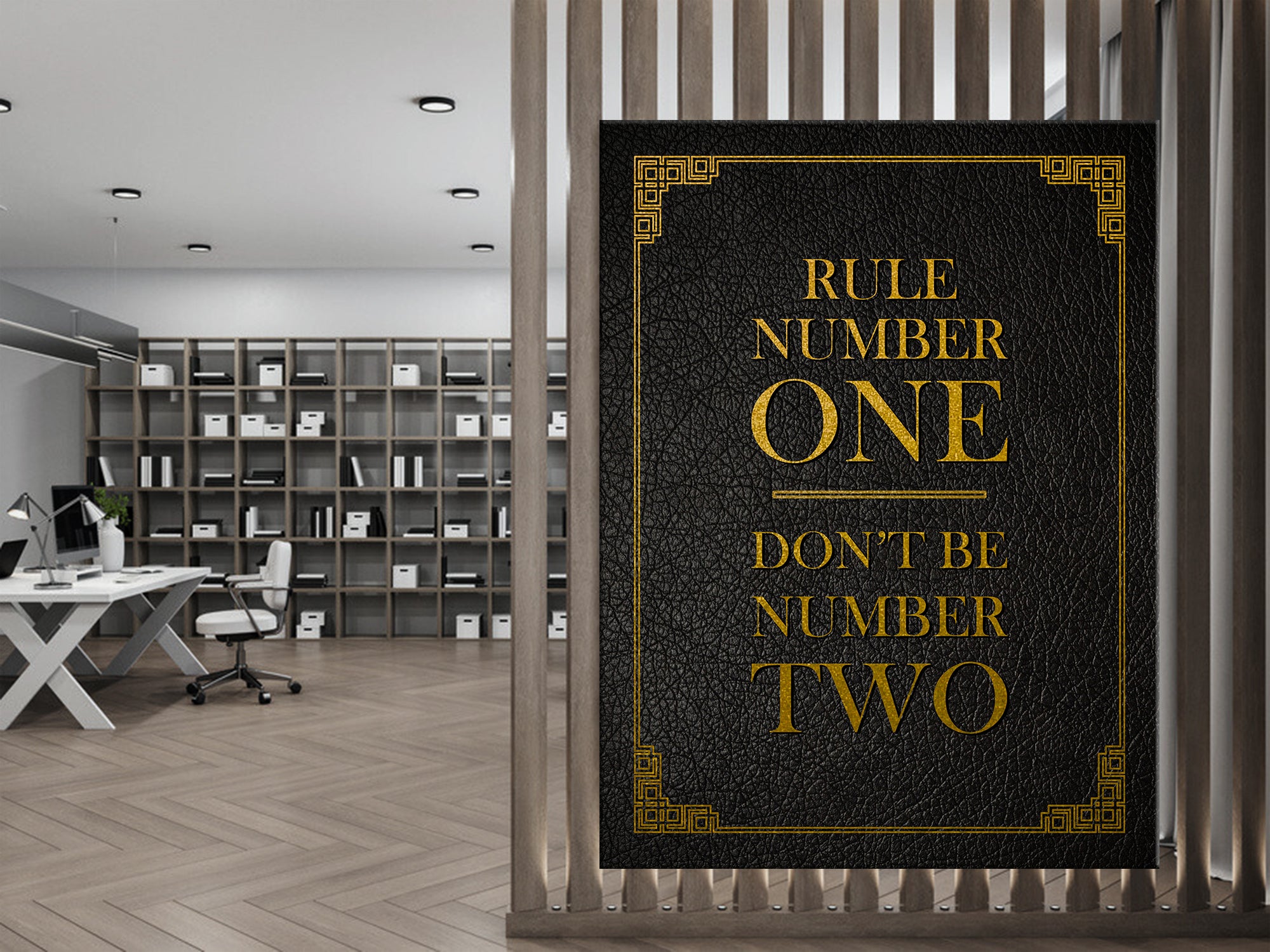 Don't Be Number Two Canvas Wall Art