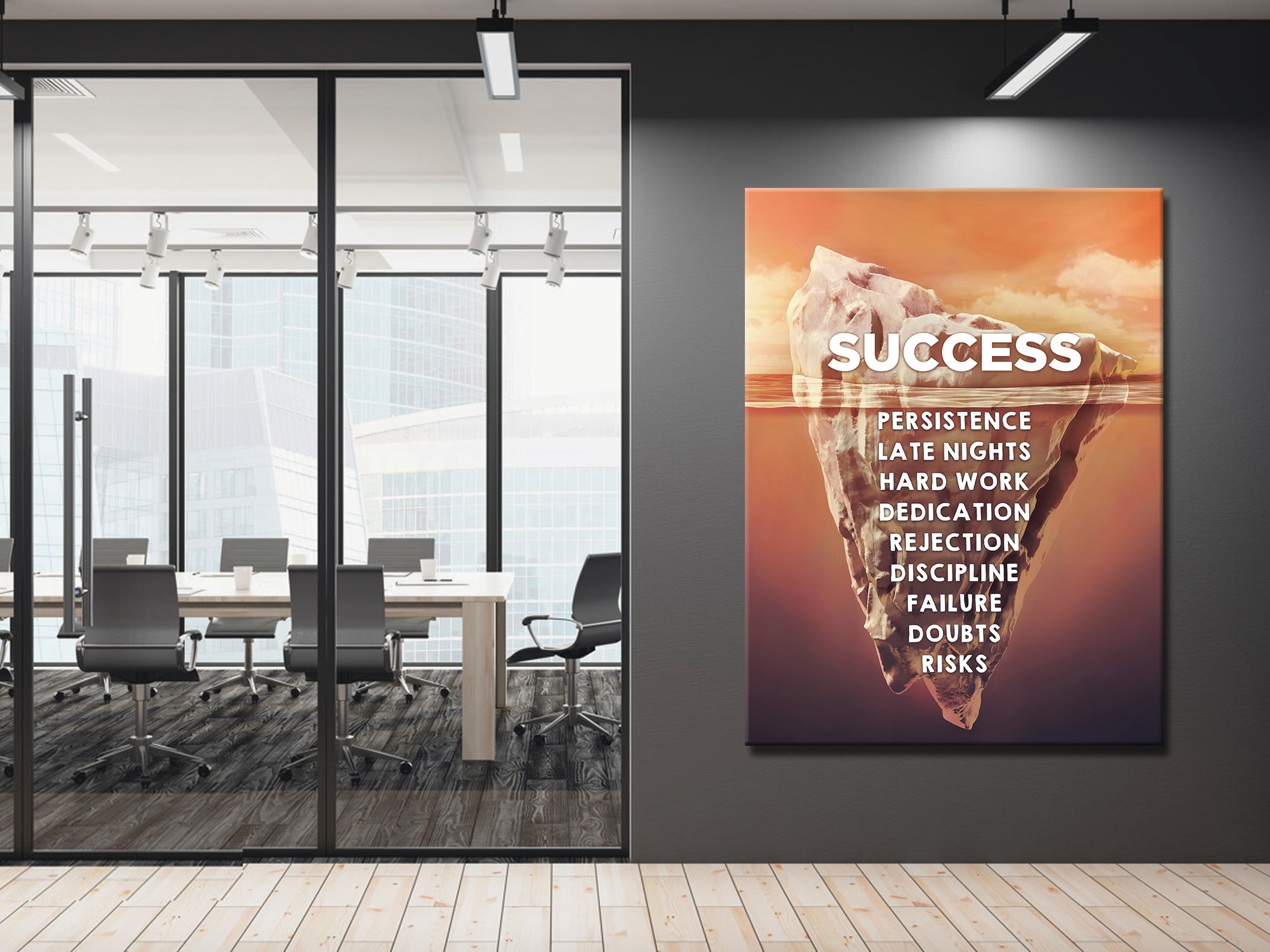 Success Iceberg Canvas Wall Art