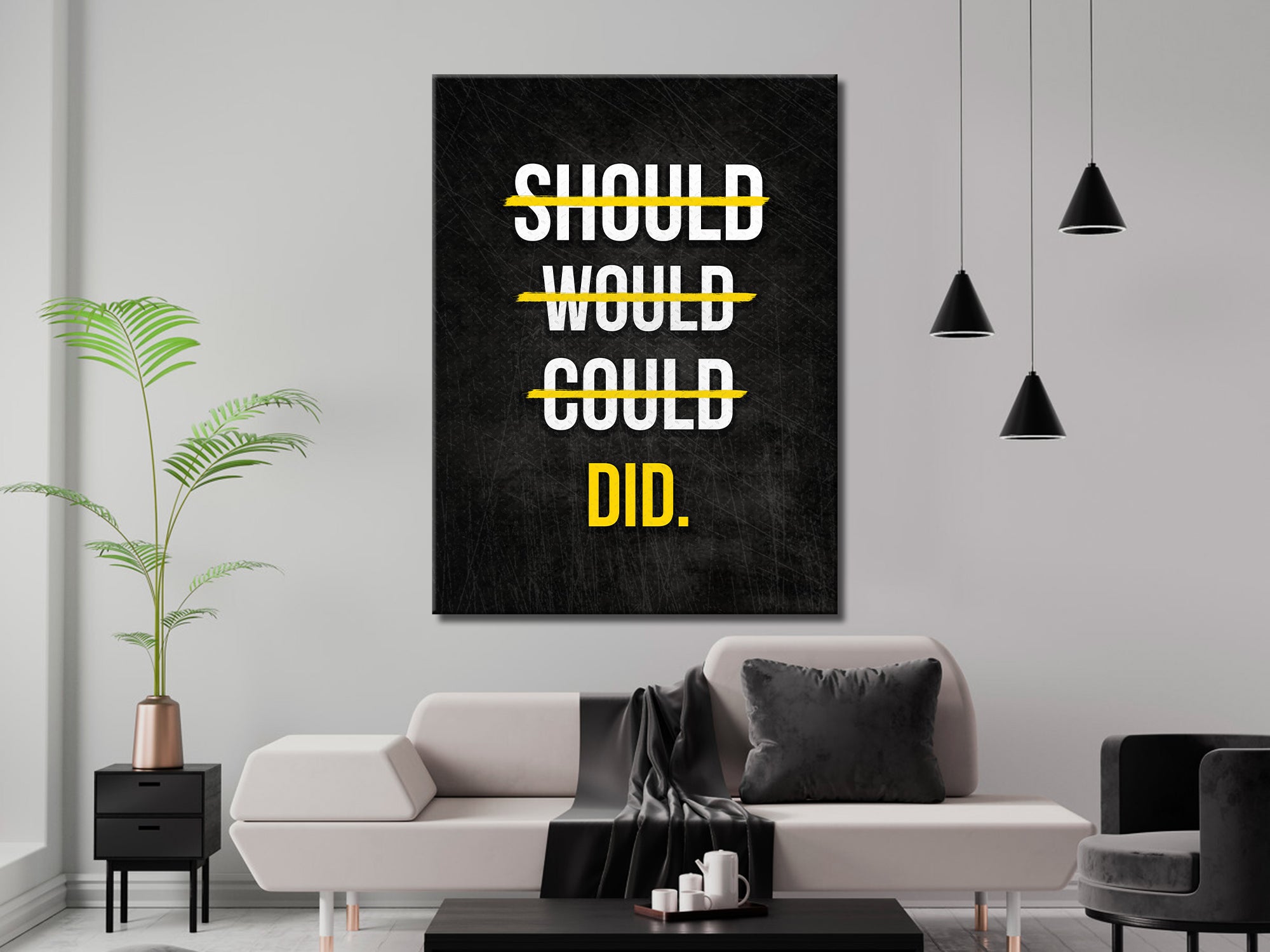 Should Would Could Canvas Art