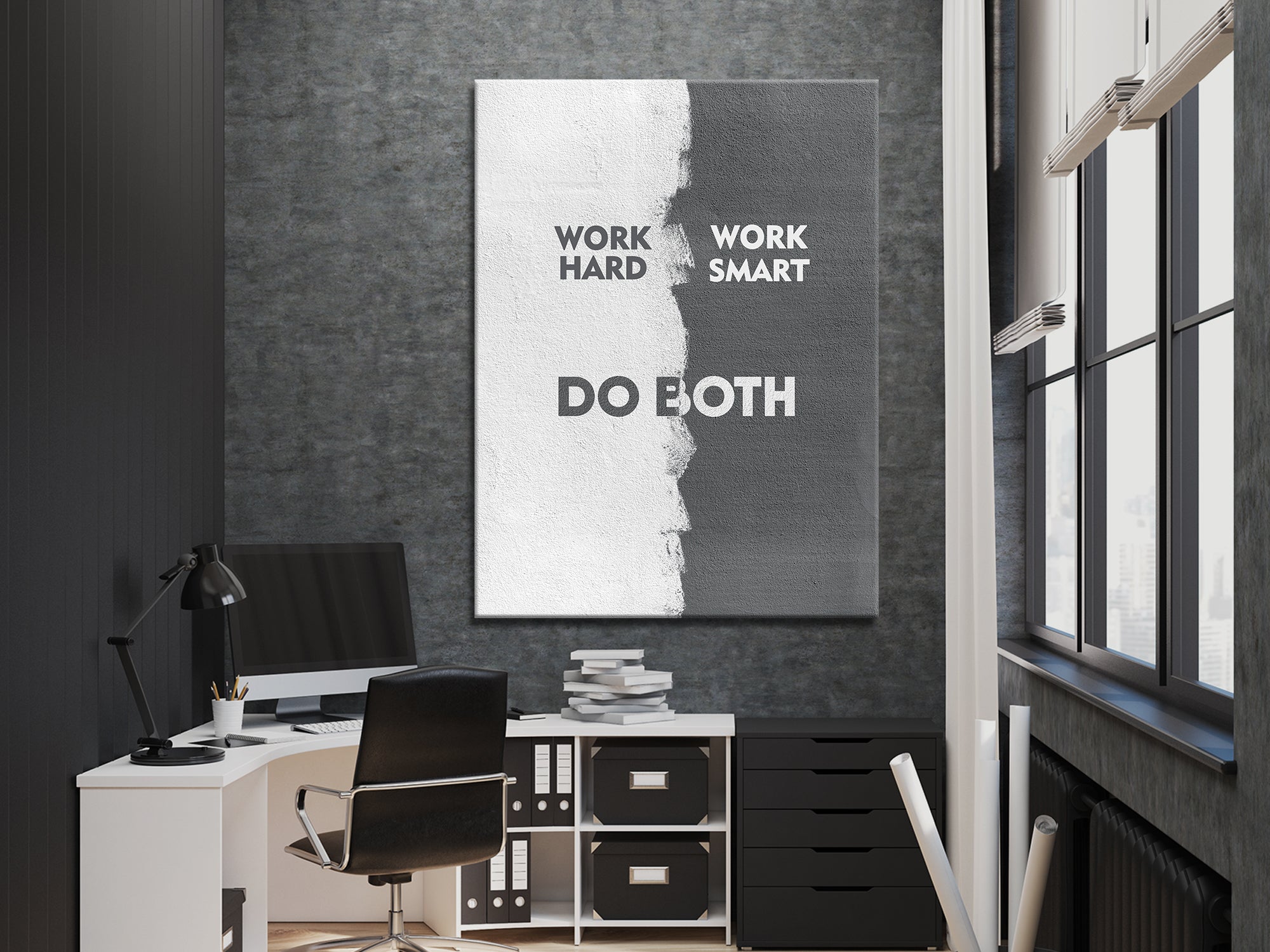 Work Hard Work Smart Do Both Canvas Wall Art