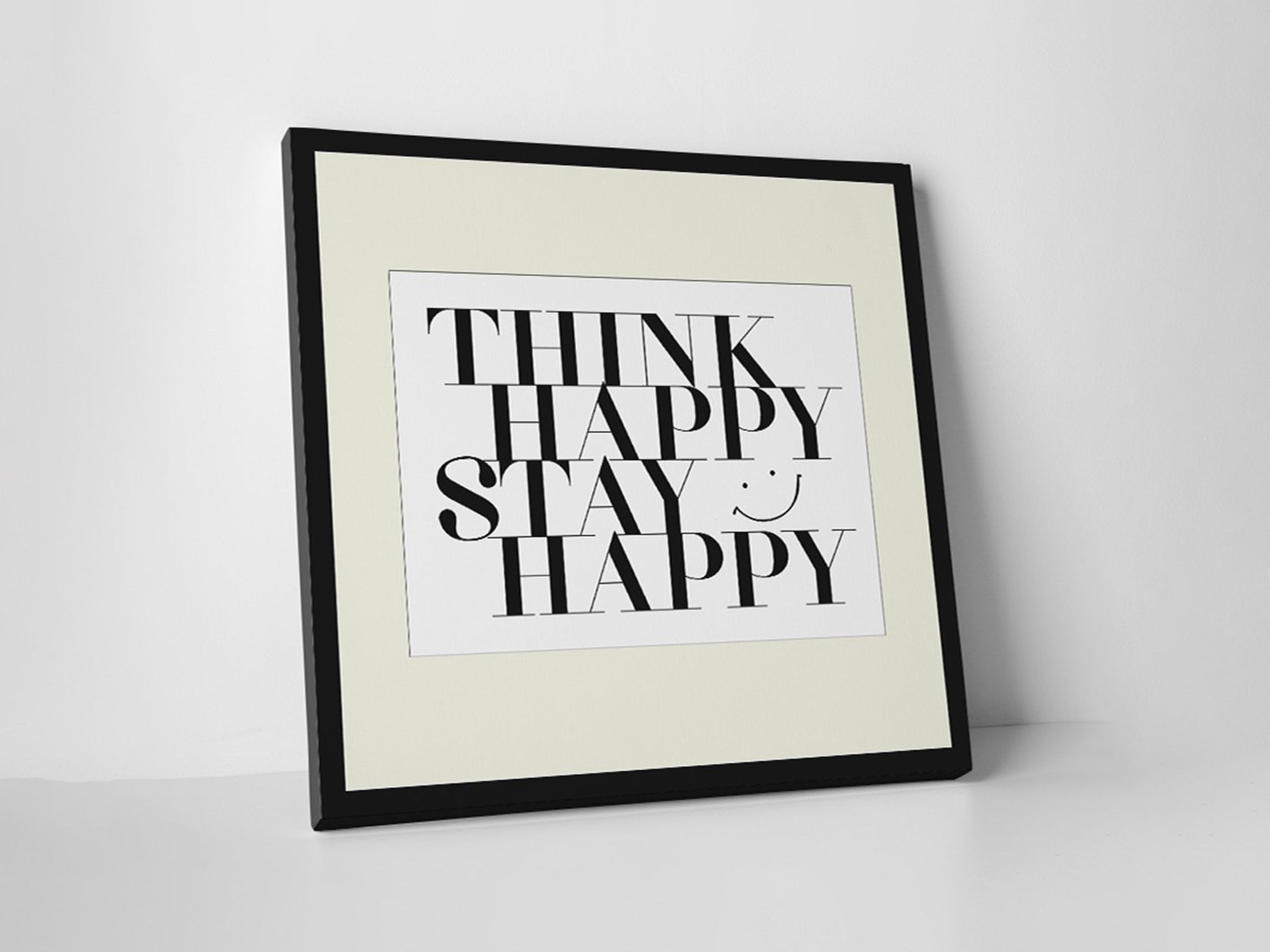 Think Happy - Inspiring - Canvas Wall Art