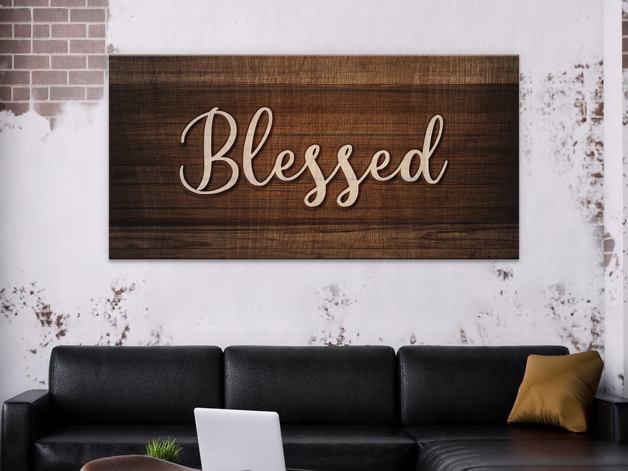 Christian Wall Art Blessed Canvas Wall Art