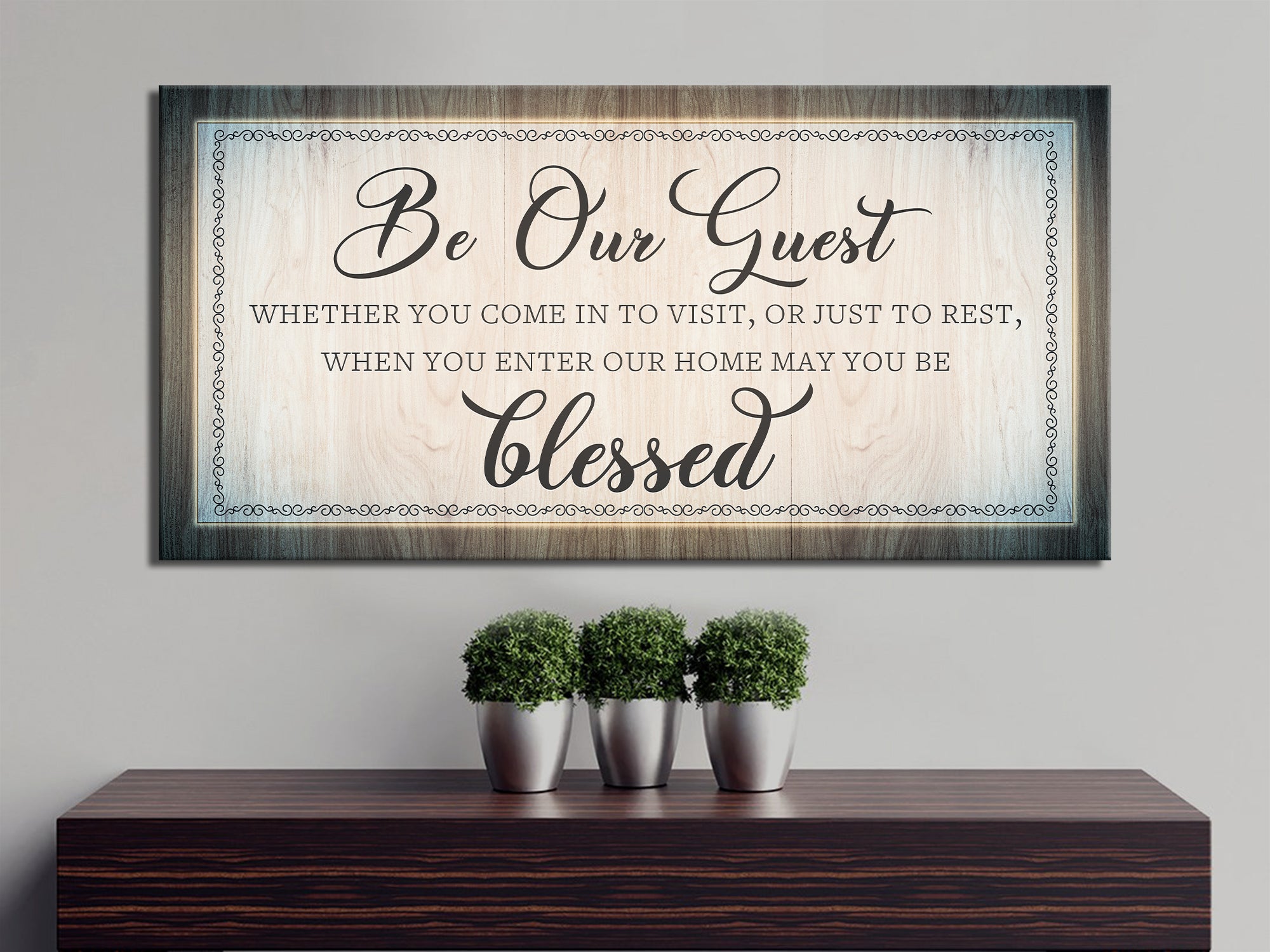 Be Our Guest - Bedroom - Canvas Wall Art