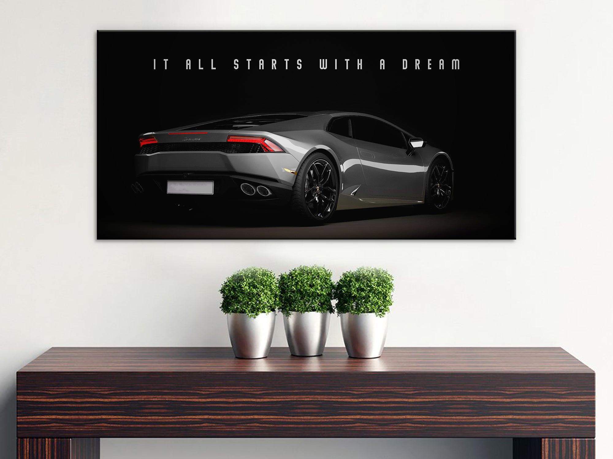 Lamborghini Motivational Canvas Wall Art