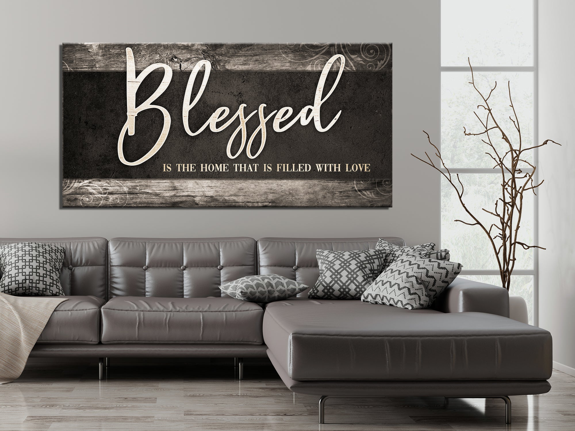 Blessed Is The Home That Is Filled With Love Canvas Wall Art