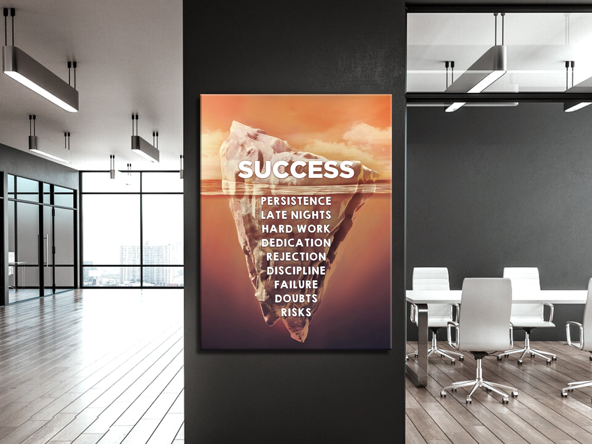 Success Iceberg Canvas Wall Art