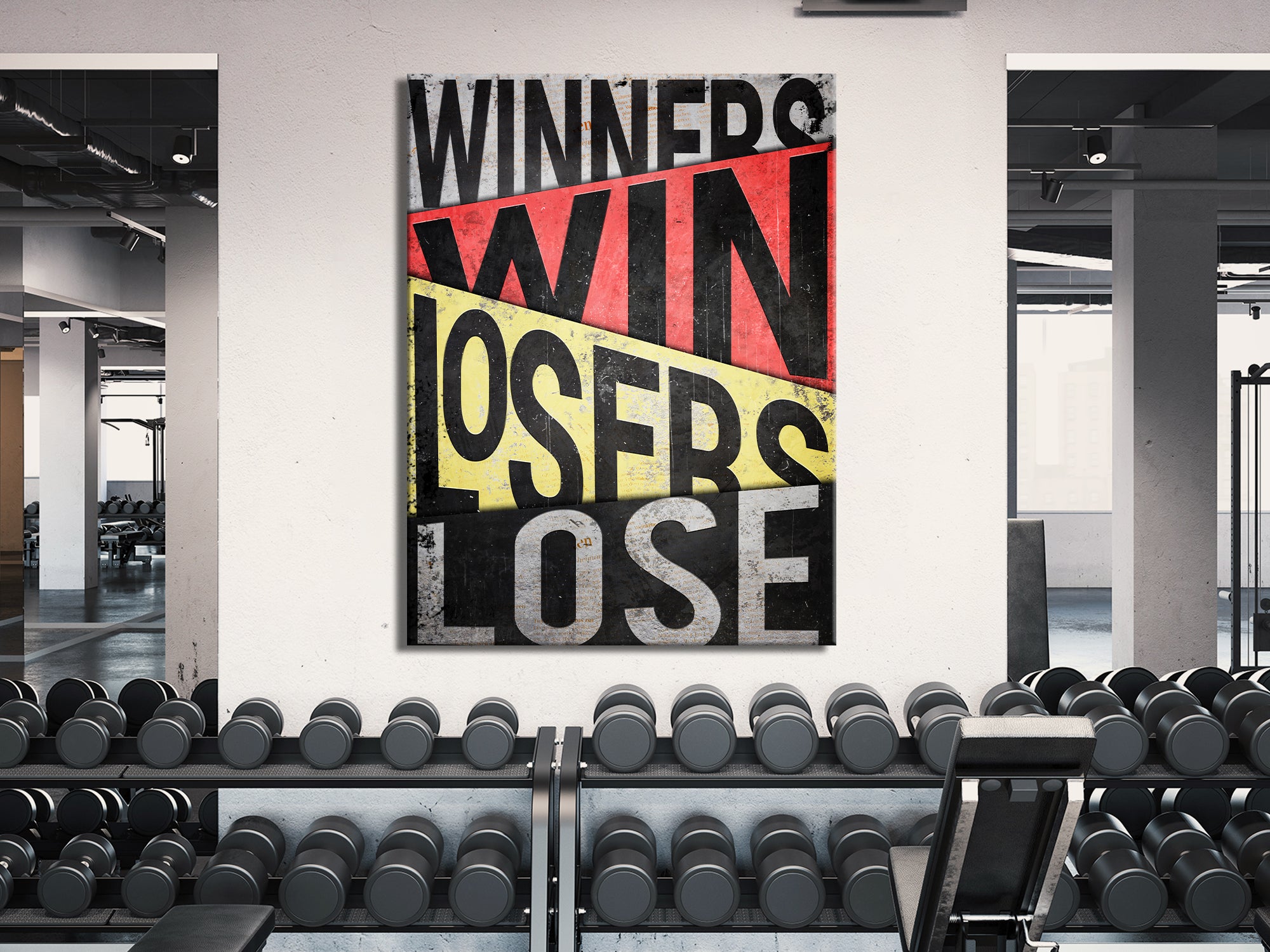 Winners Win Losers Lose Canvas Wall Art