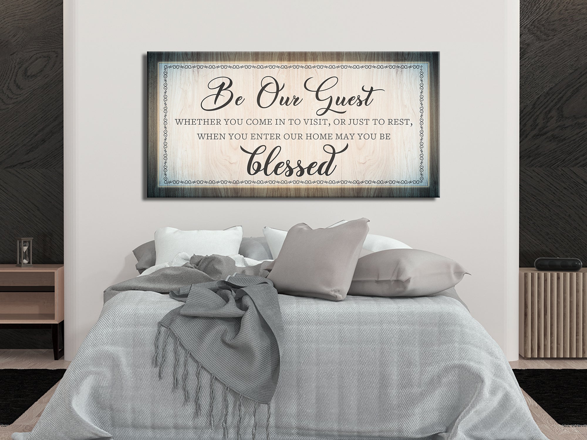 Be Our Guest - Bedroom - Canvas Wall Art