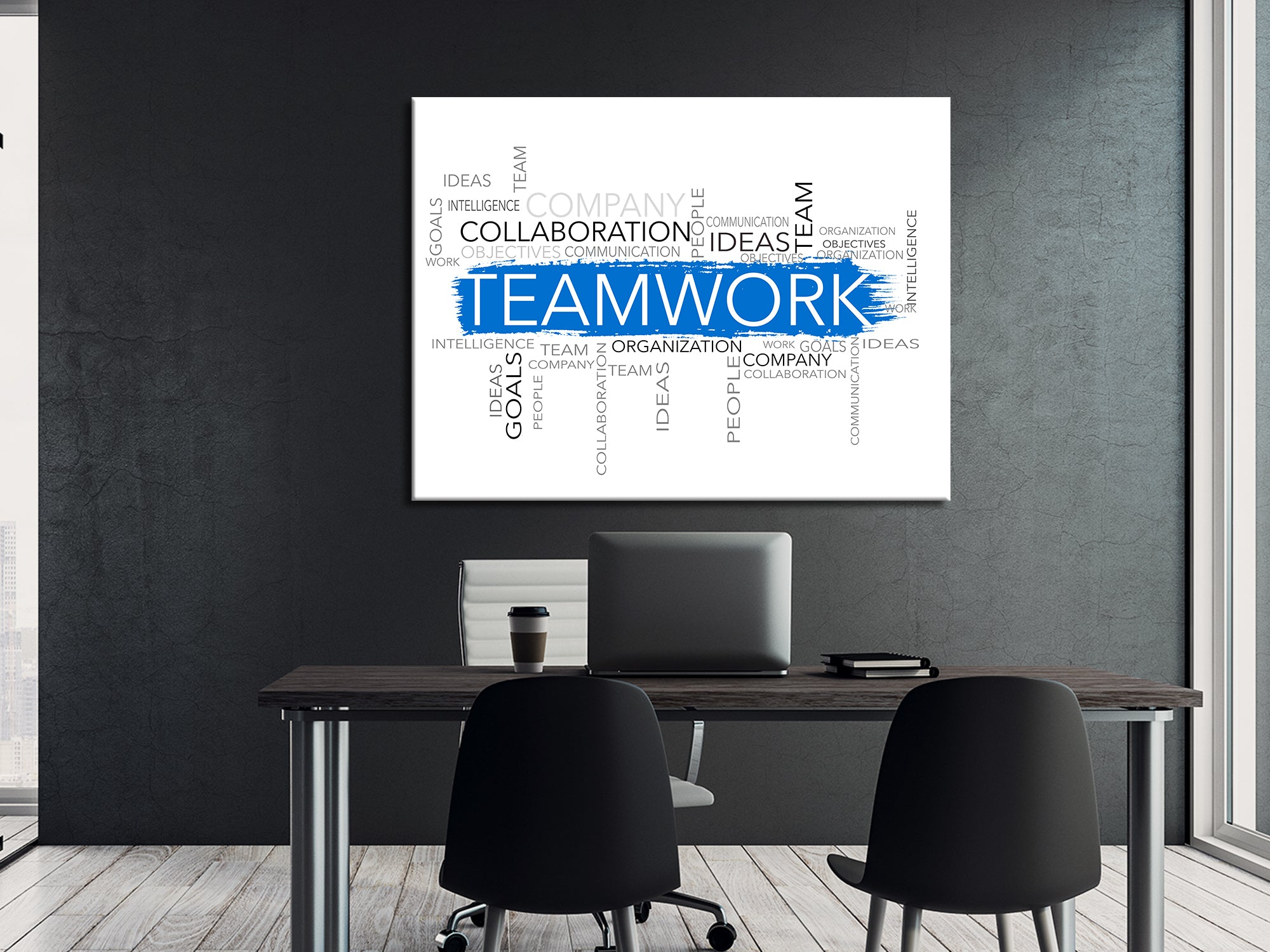 Team Work Canvas Wall Art