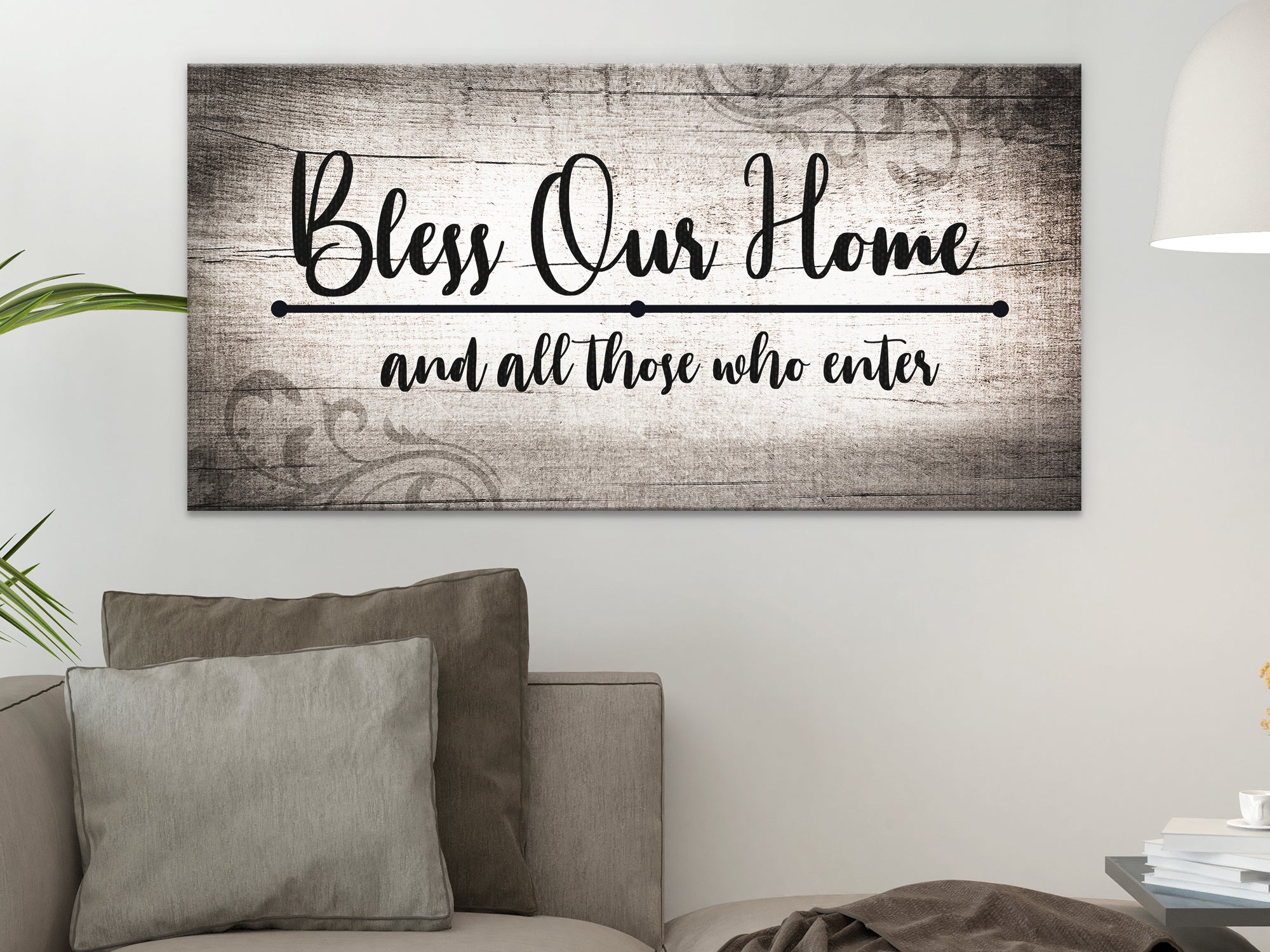 Bless Our Home Canvas Wall Art