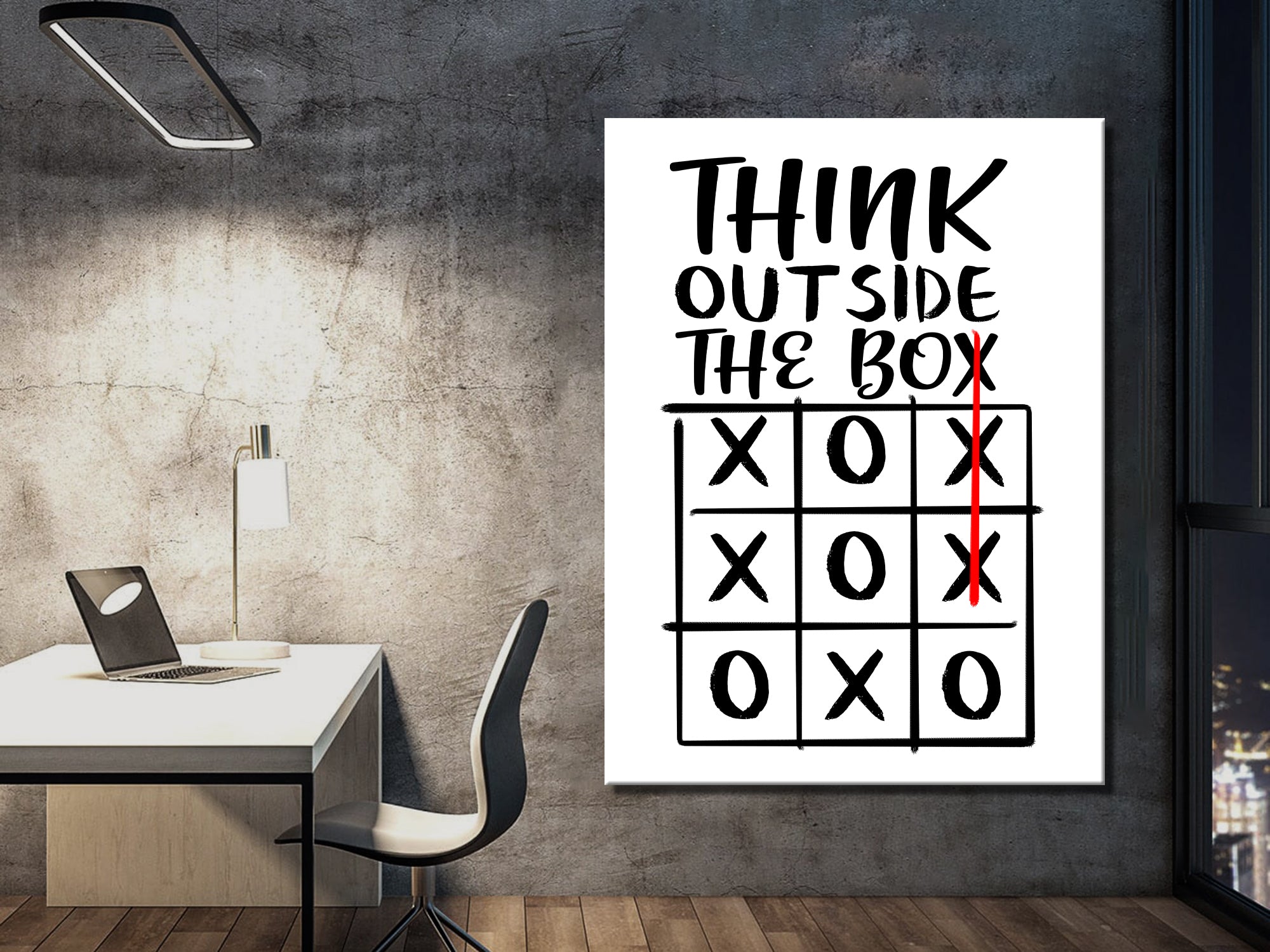 Think Outside the Box Canvas Wall Art