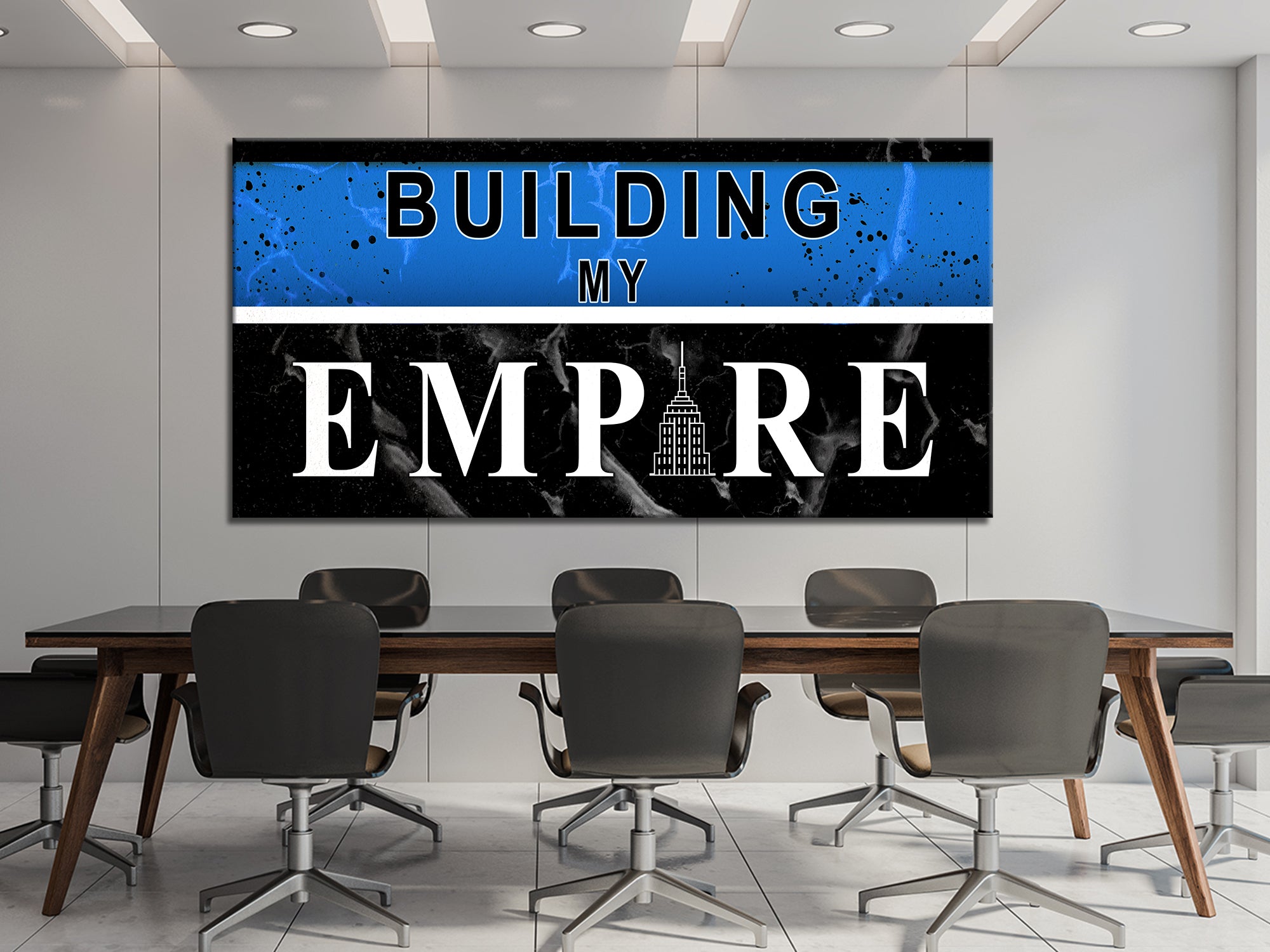 Building My Empire Canvas Wall Art