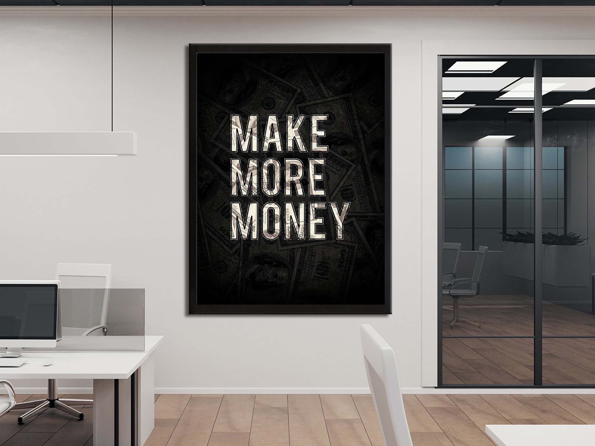 Make More Money Canvas Wall Art