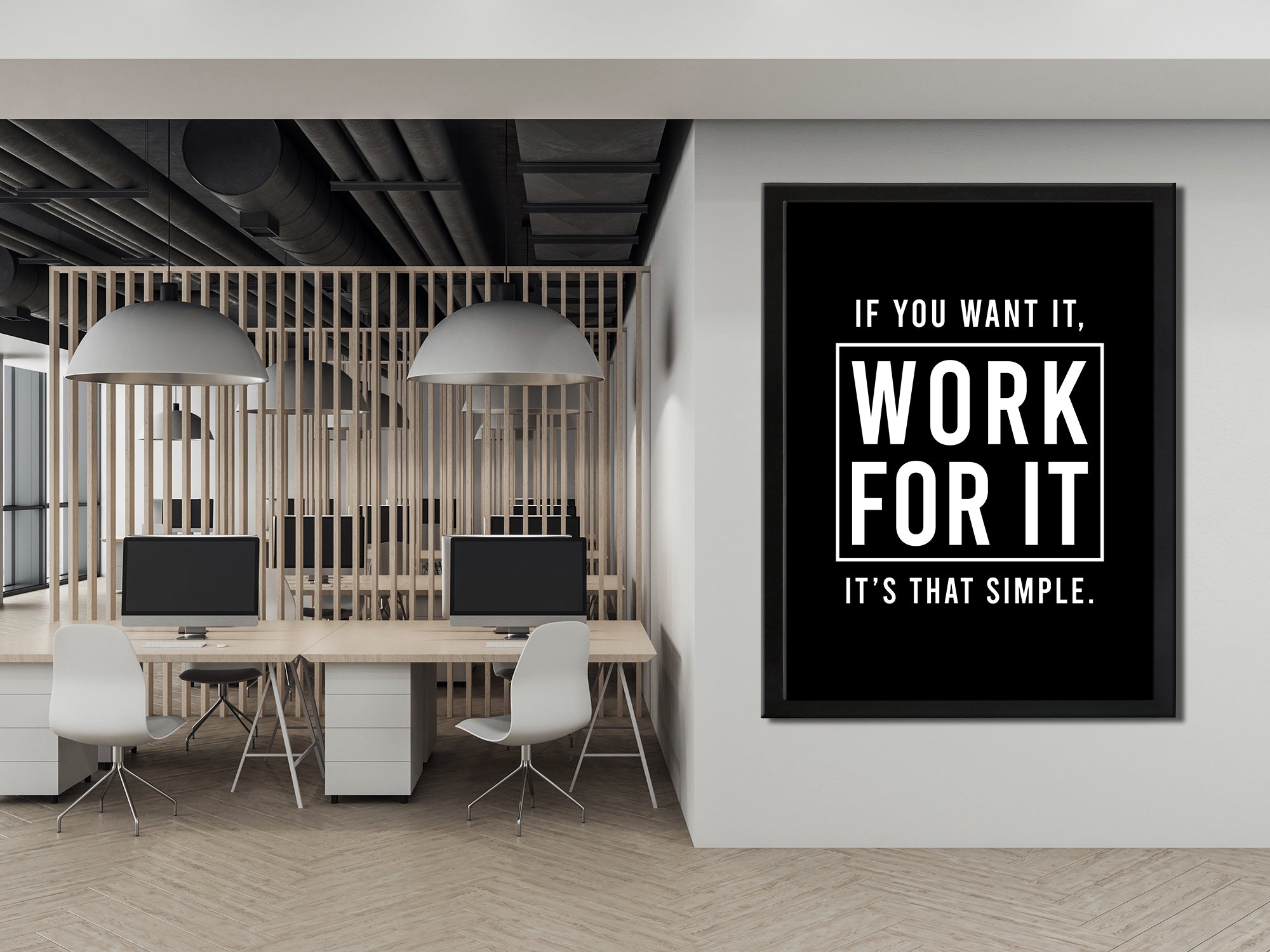 Work For It V2 - Canvas Wall Art