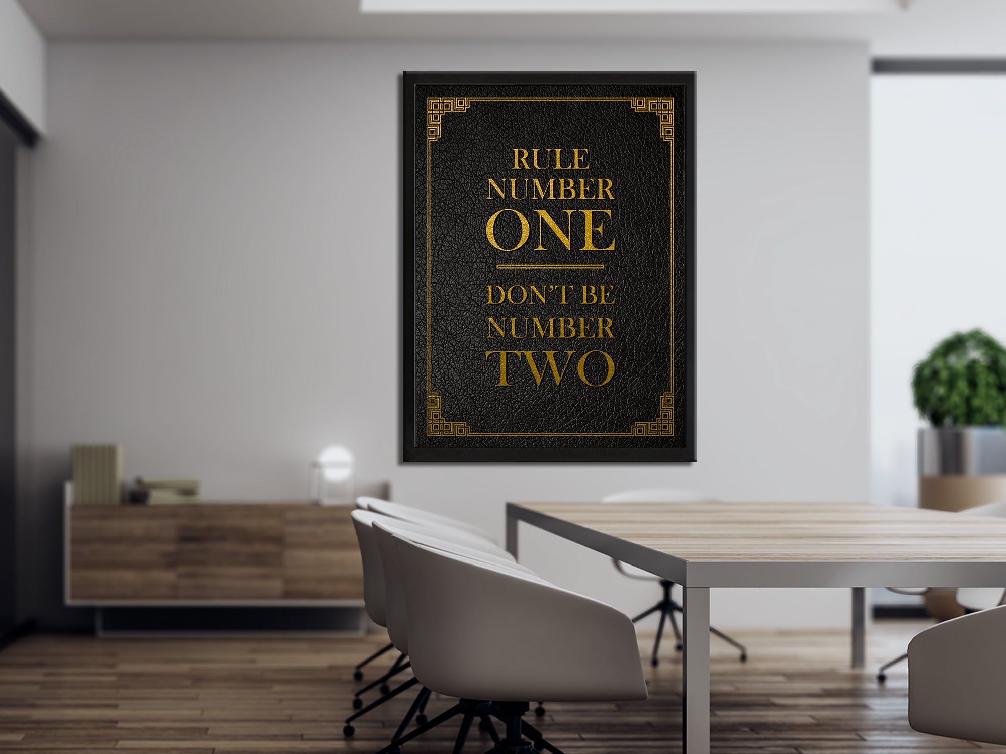 Don't Be Number Two Canvas Wall Art