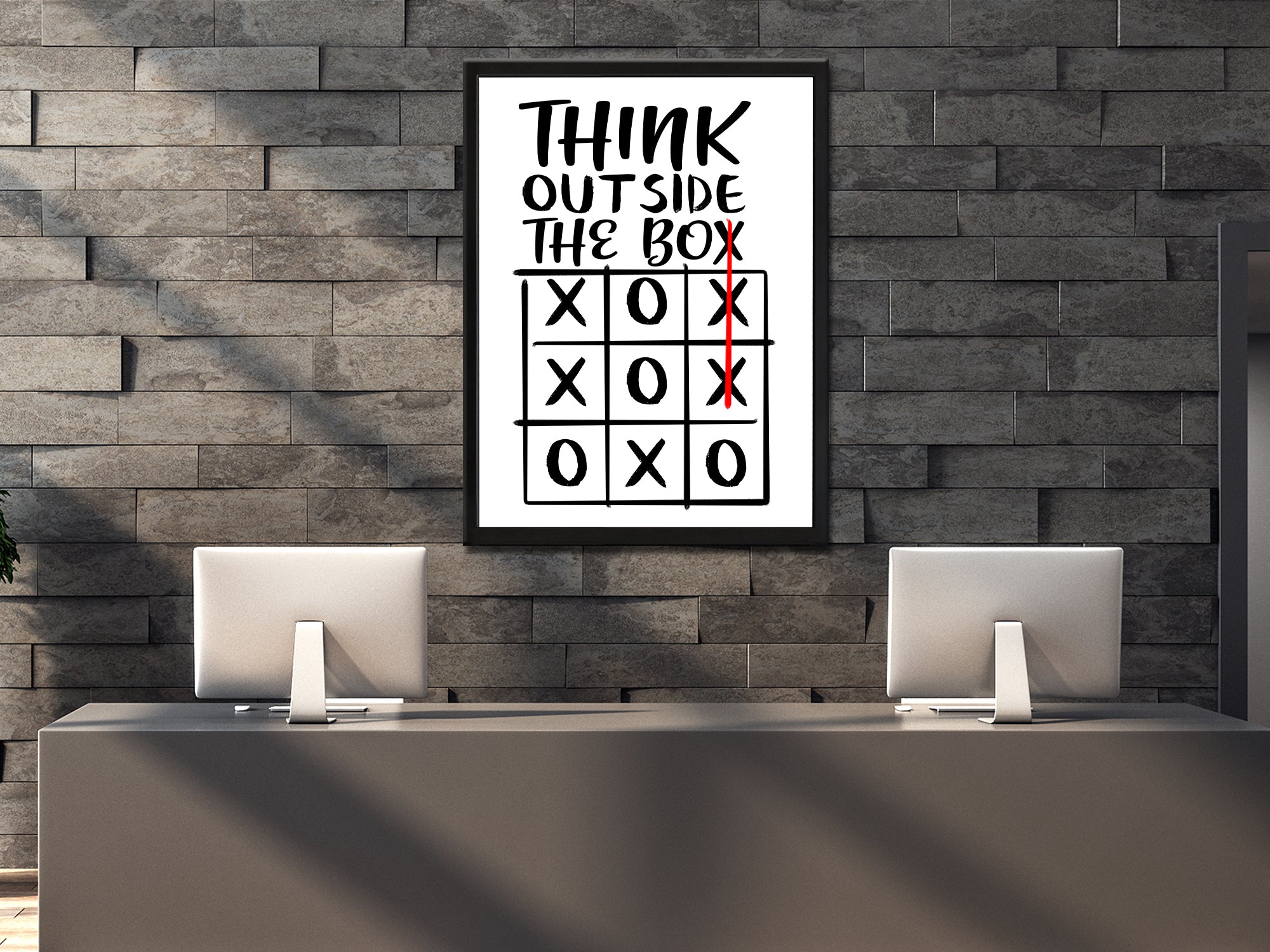 Think Outside the Box Canvas Wall Art