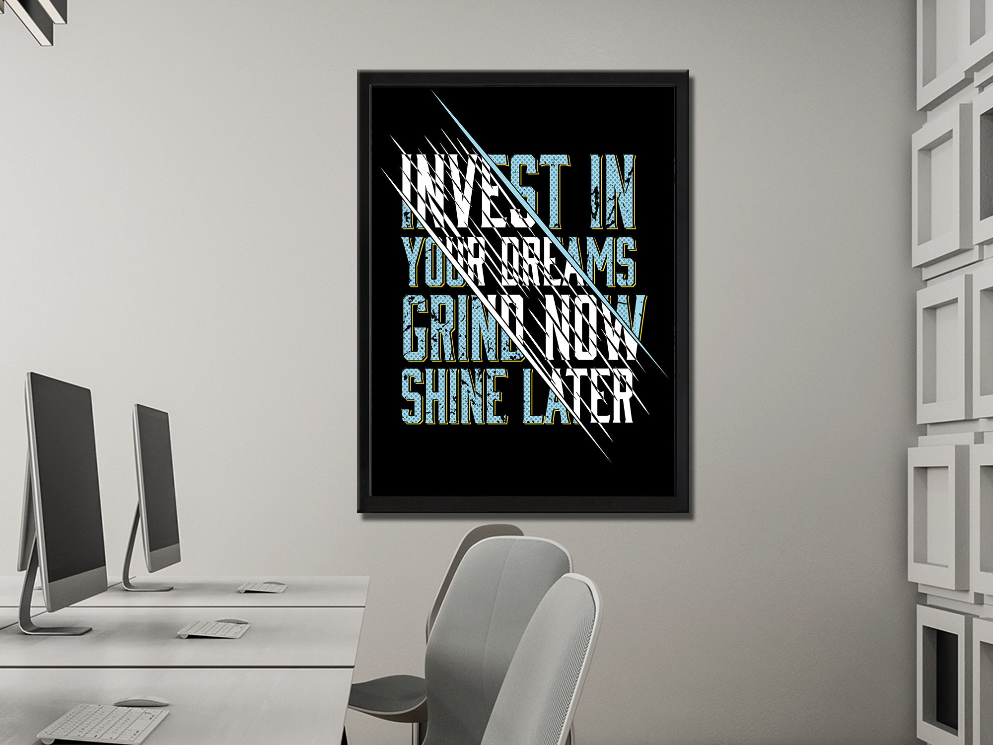Grind Now Shine Later Canvas Wall Art