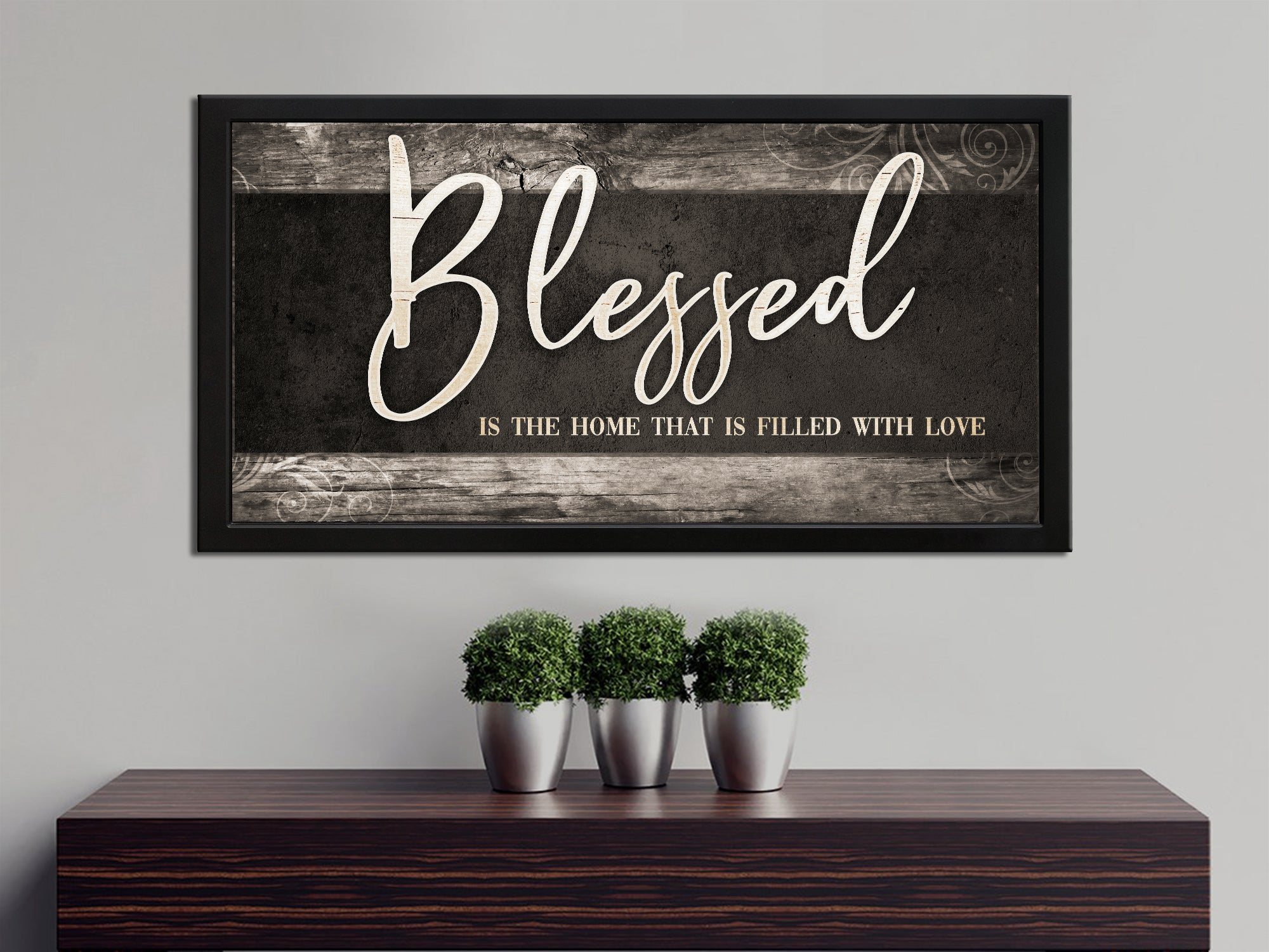 Blessed Is The Home That Is Filled With Love Canvas Wall Art