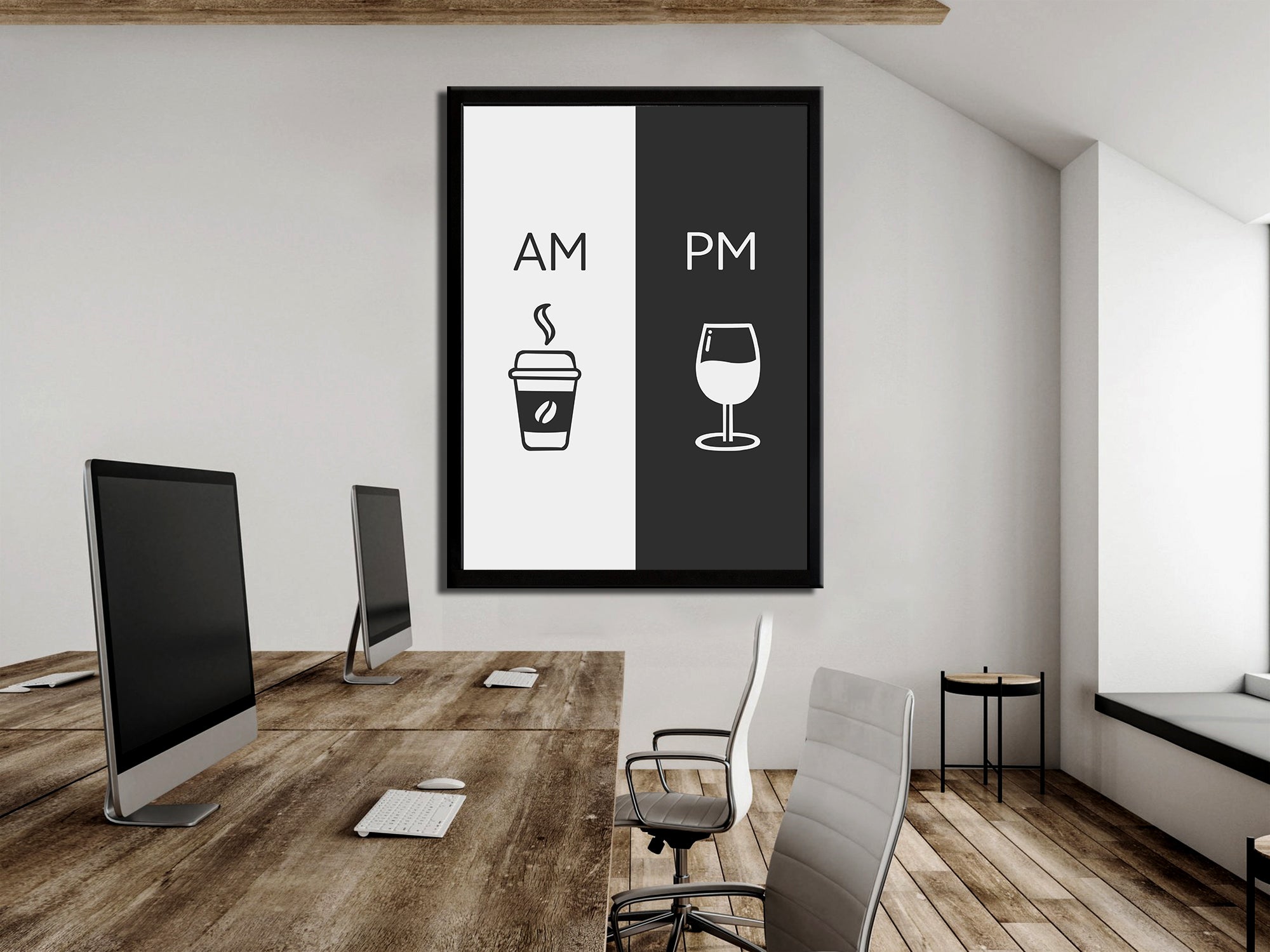 AM & PM Canvas Wall Art