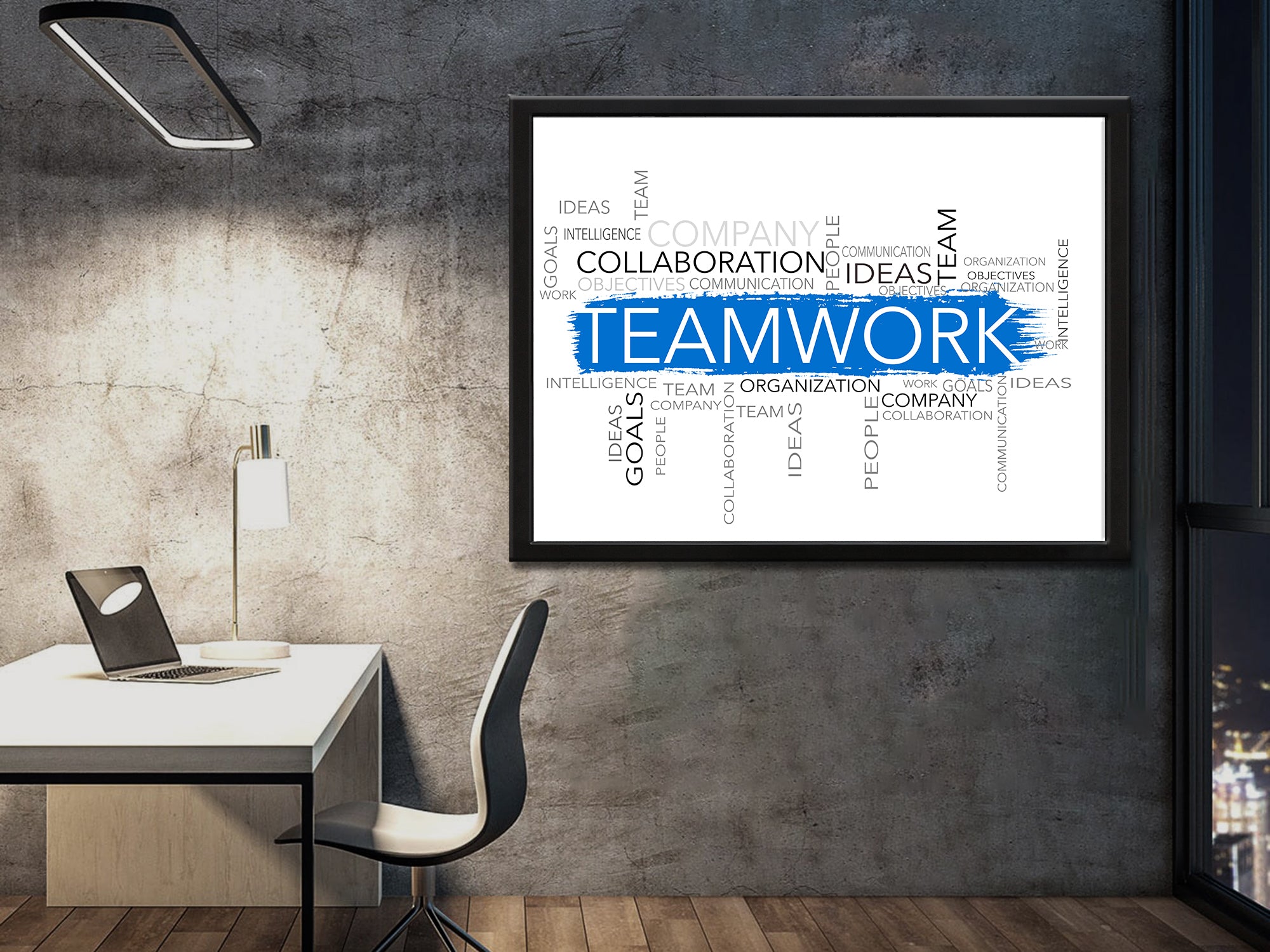 Team Work Canvas Wall Art