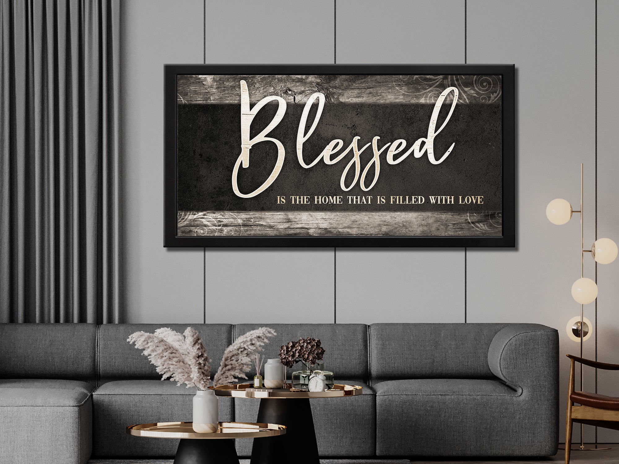 Blessed Is The Home That Is Filled With Love Canvas Wall Art