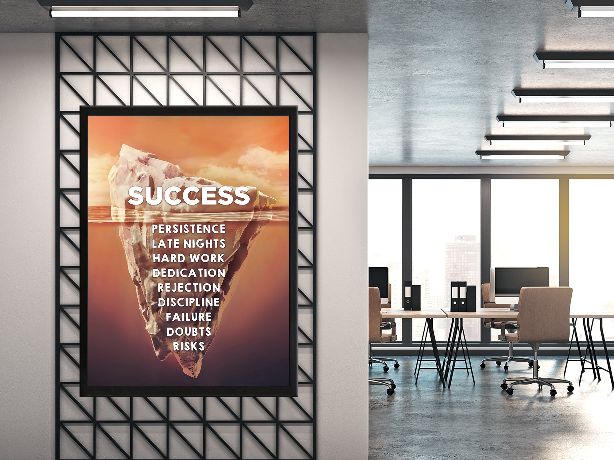 Success Iceberg Canvas Wall Art