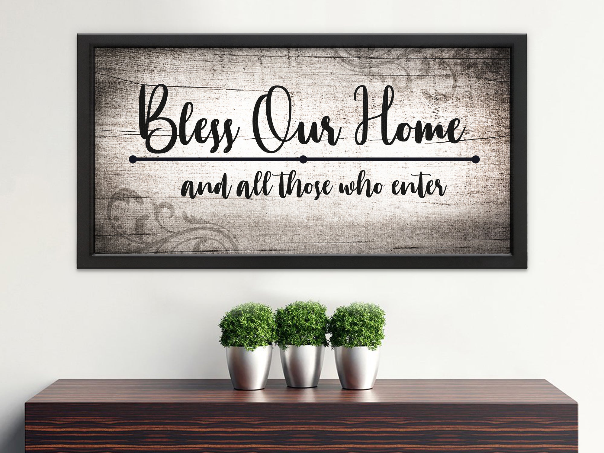 Bless Our Home Canvas Wall Art