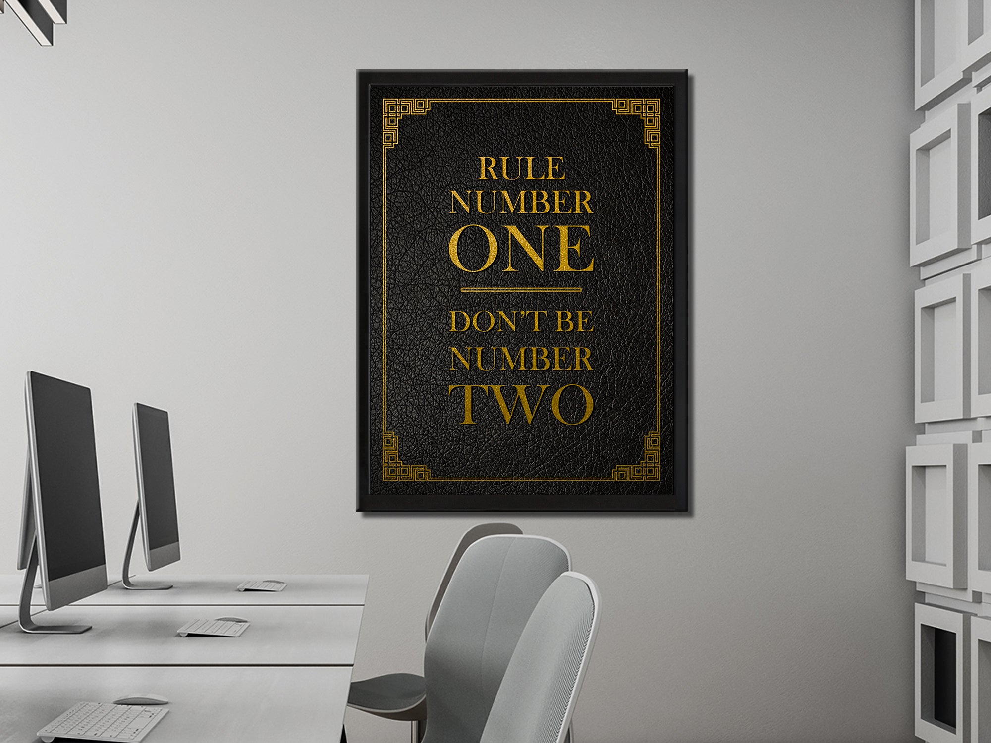 Don't Be Number Two Canvas Wall Art