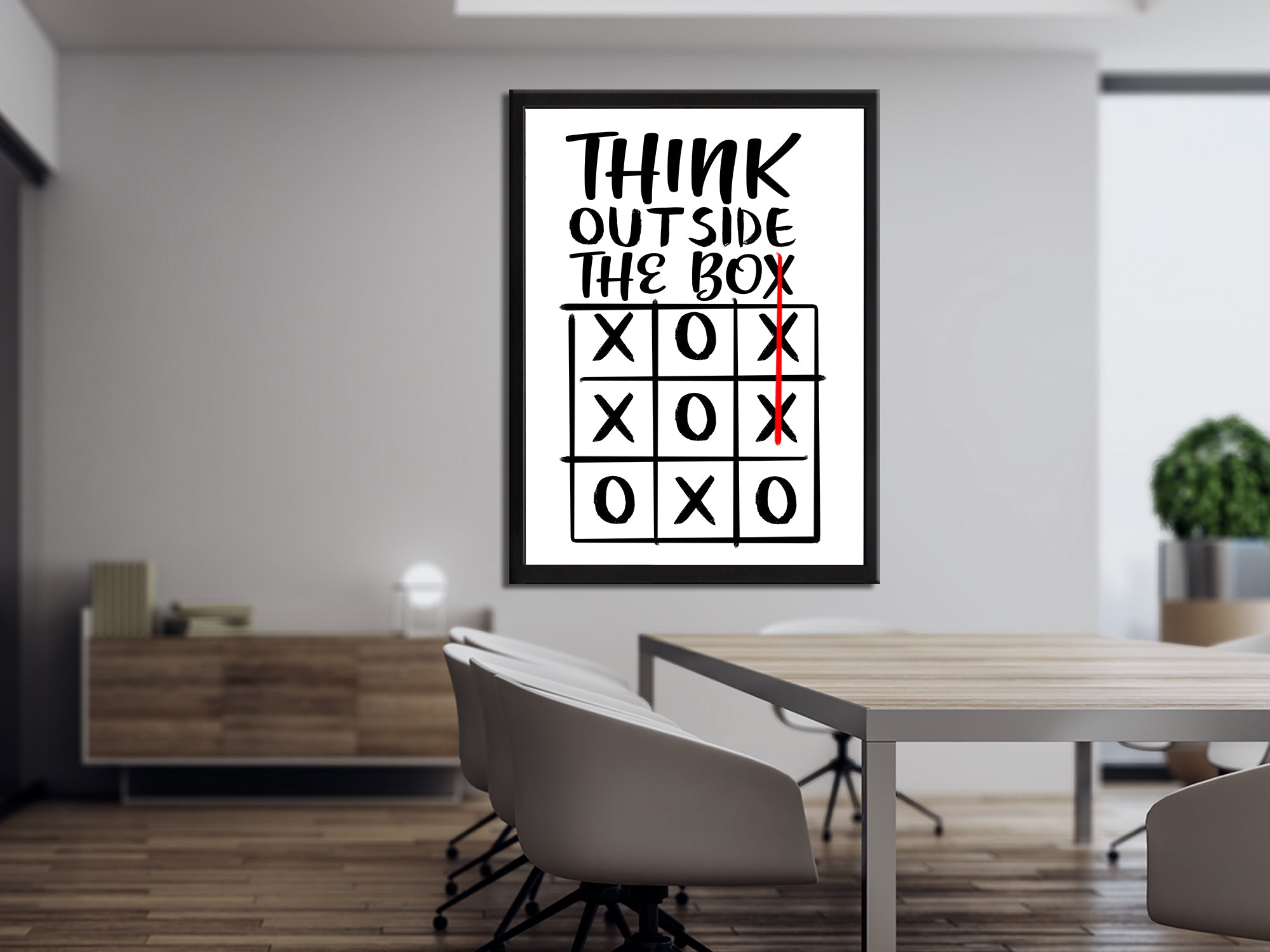 Think Outside the Box Canvas Wall Art