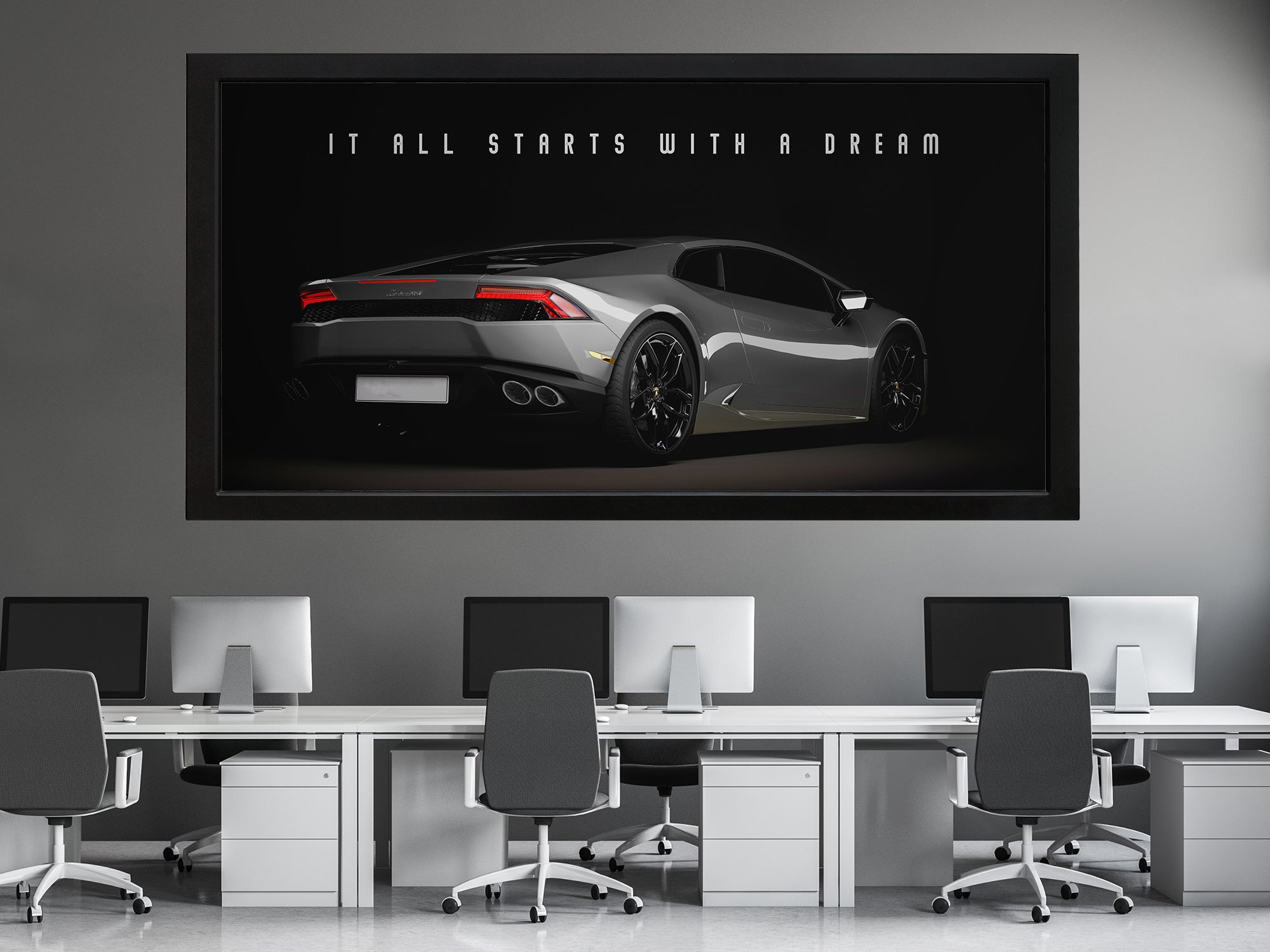 Lamborghini Motivational Canvas Wall Art