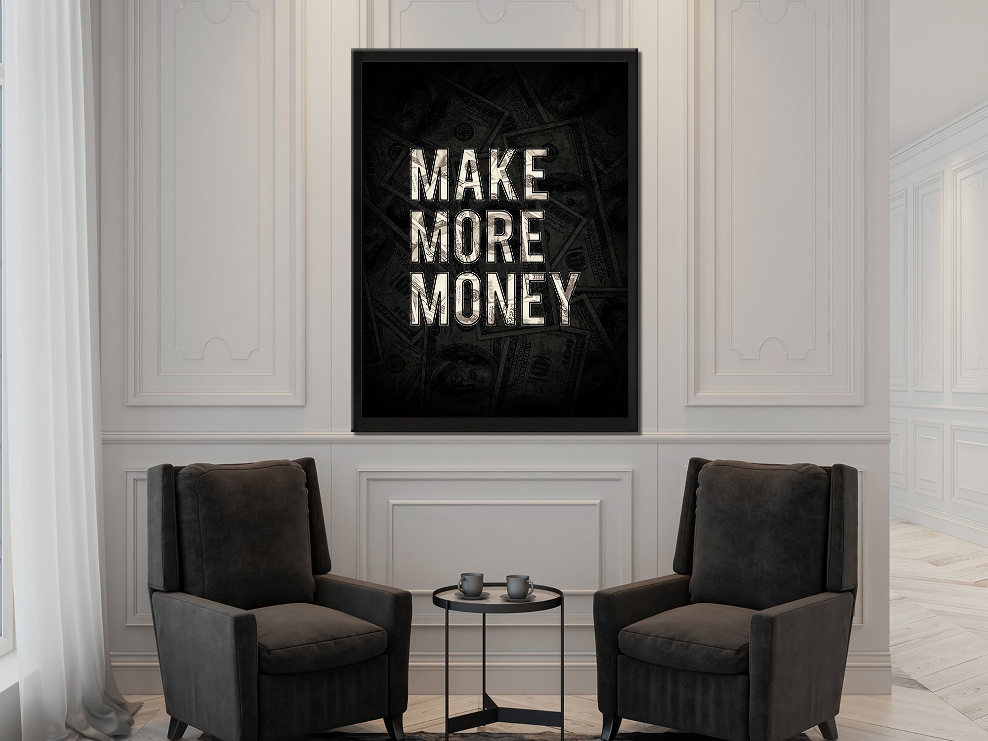 Make More Money Canvas Wall Art