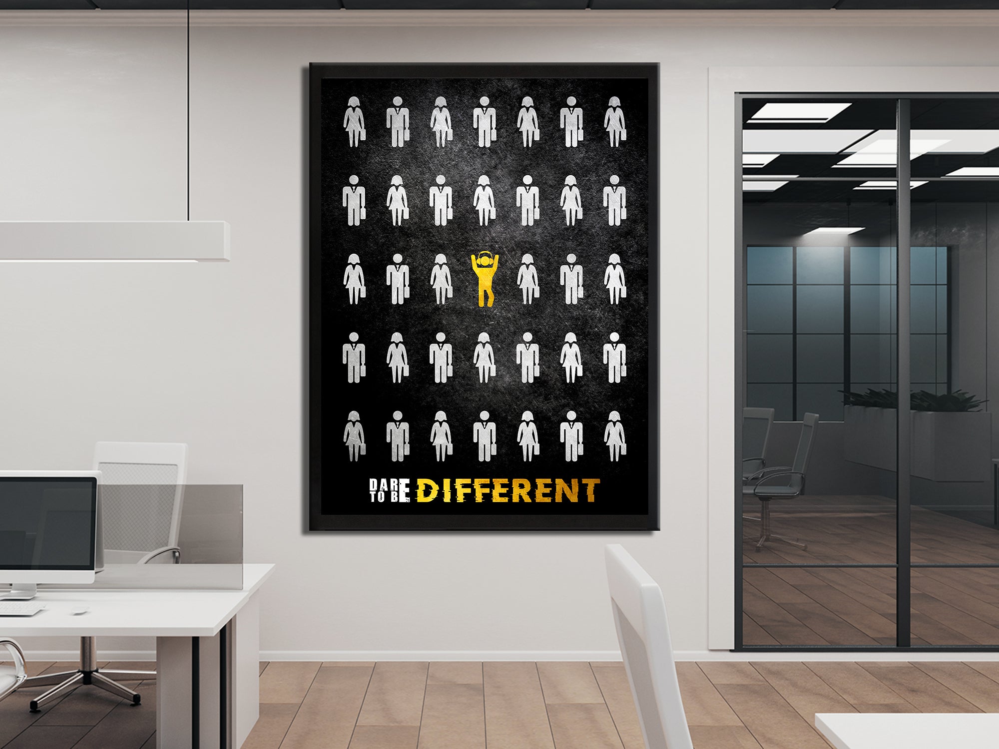 Dare to be Different Canvas Wall Art