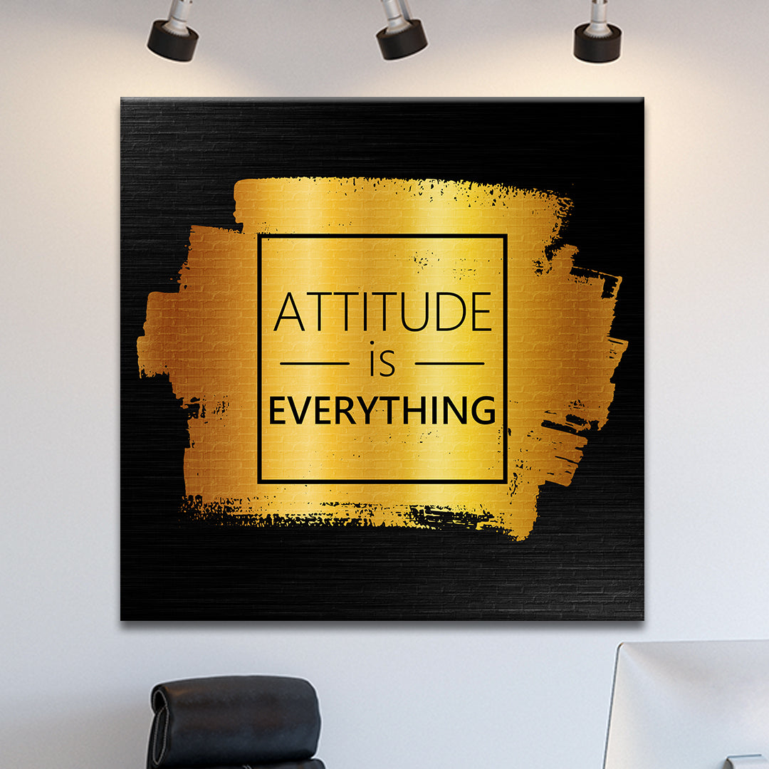 Attitude Is Everything - Motivational - Canvas Wall Art